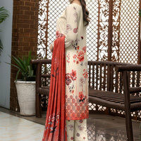 Vol 2617 SASSI  –  Stitched Lawn 3 Piece Suit — 2