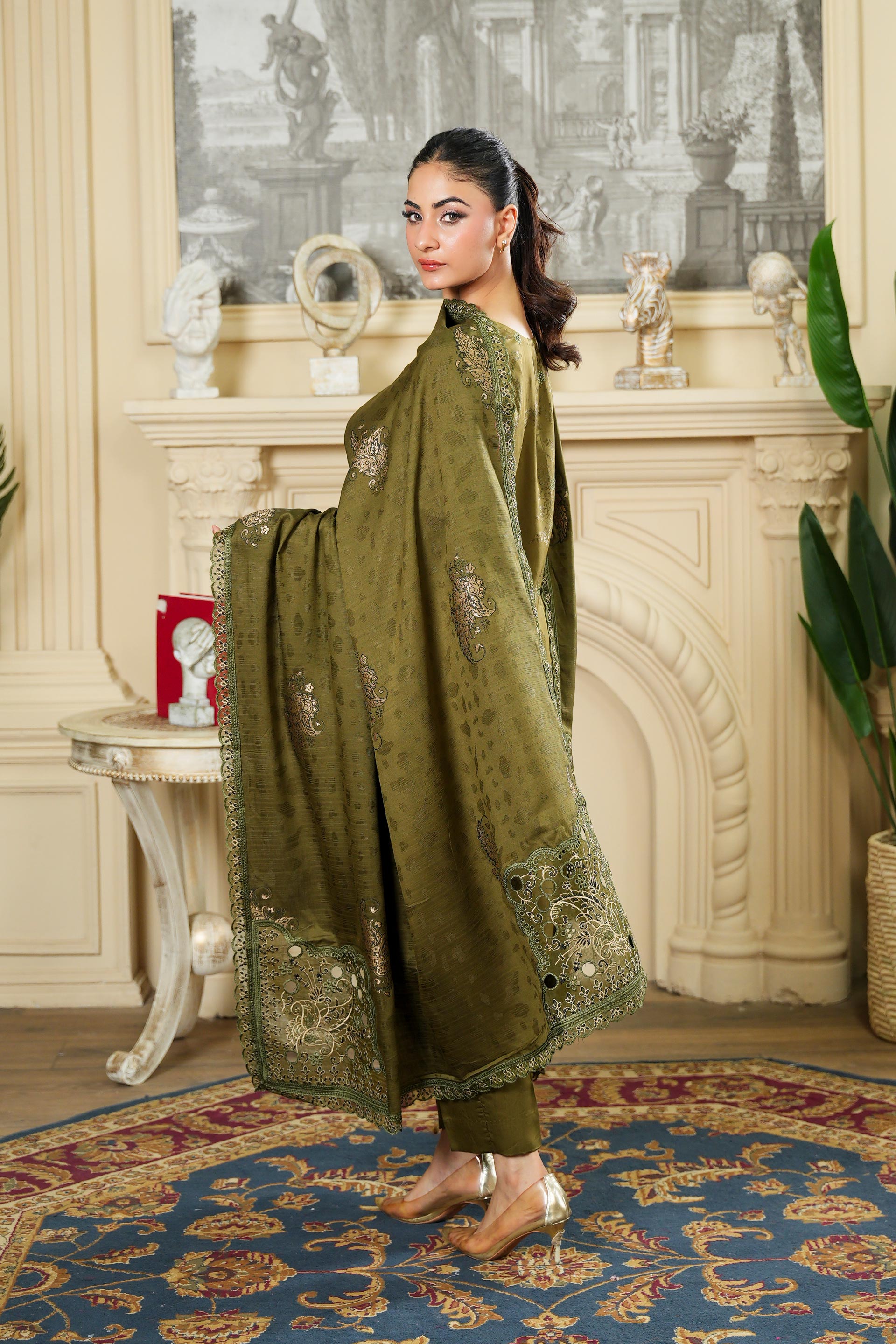 SASSI Viscose EMB Shirt & Dupatta Vol-2427