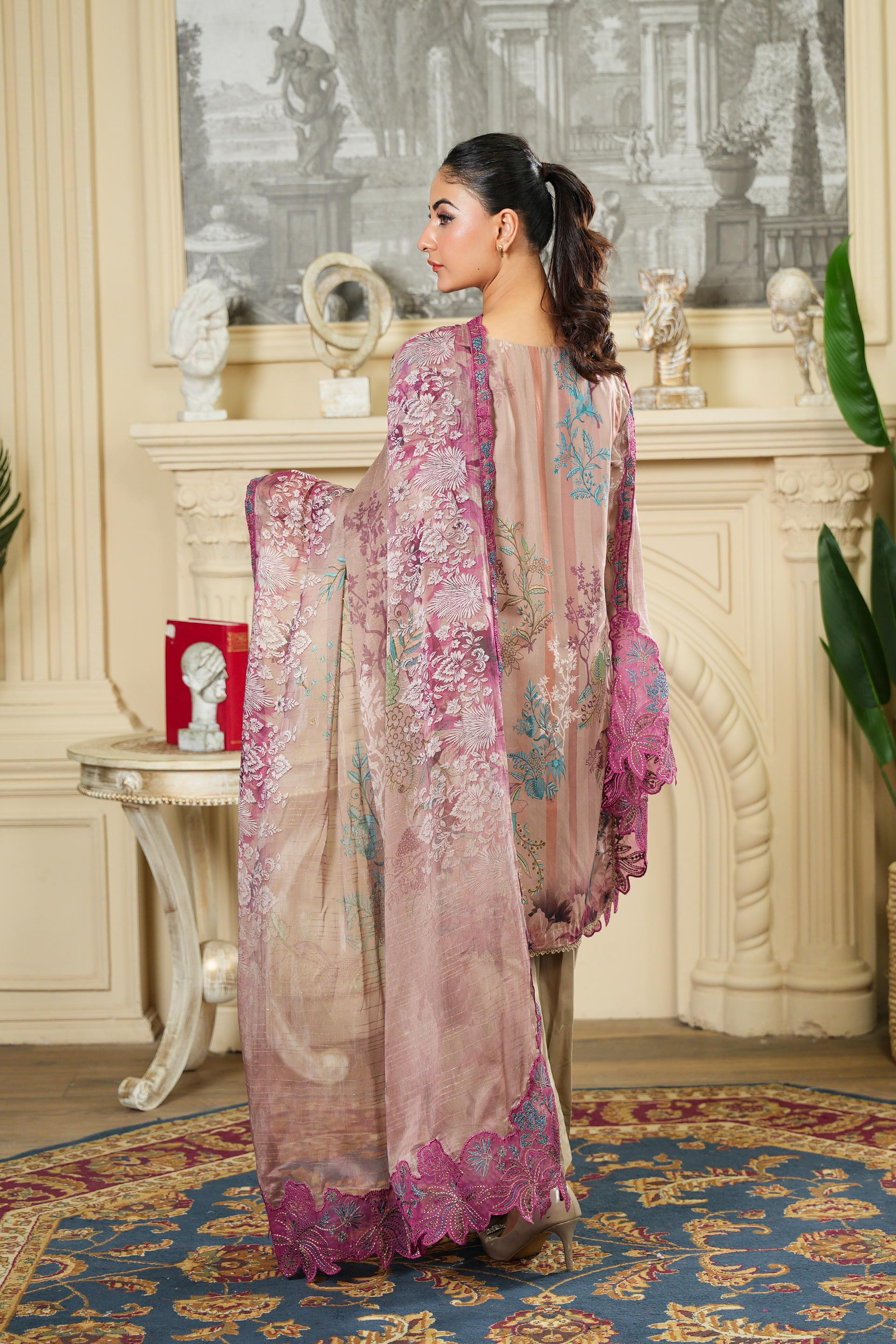 SASSI Viscose PRINT Shirt & Dupatta Vol-2464