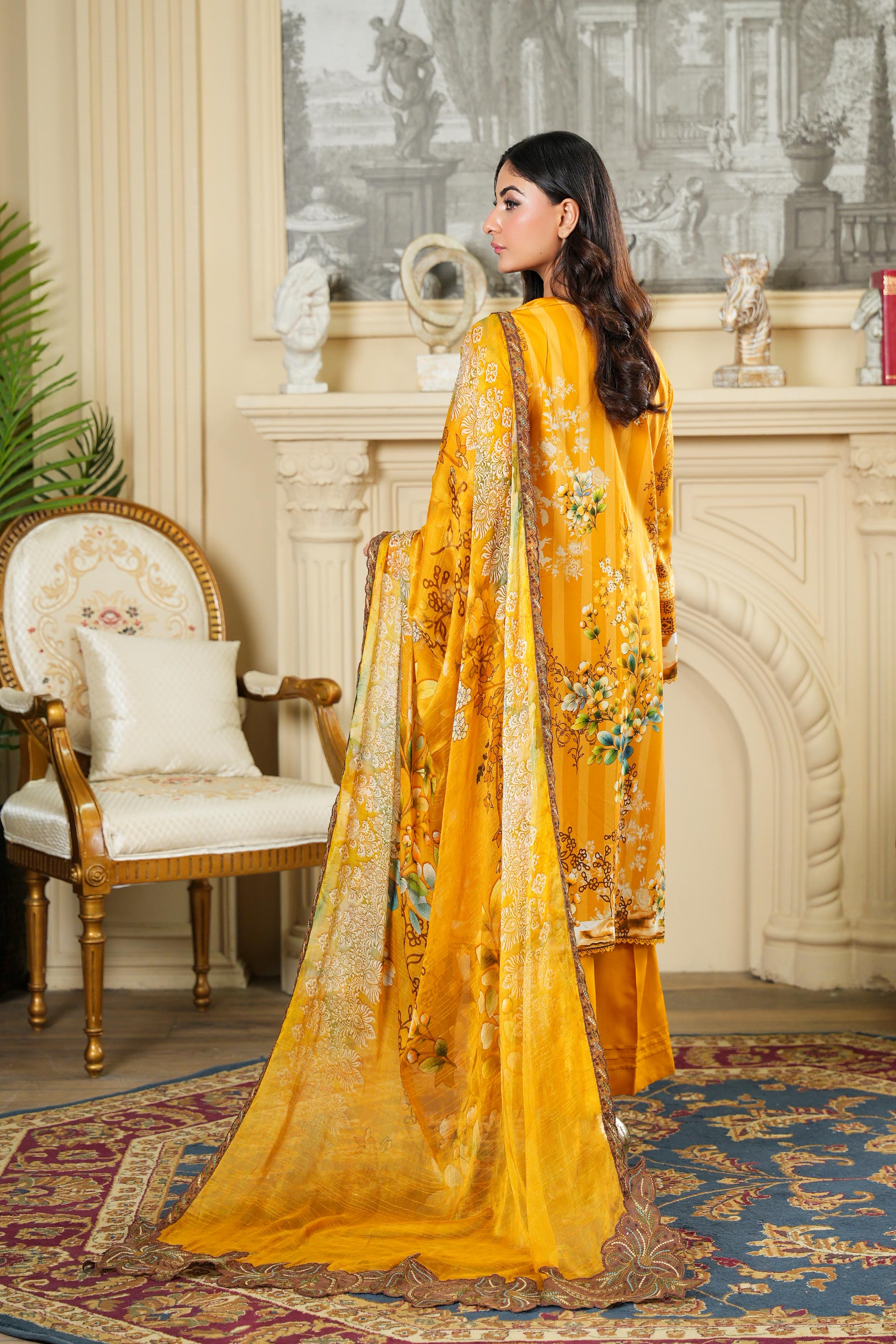 SASSI Viscose PRINT Shirt & Dupatta Vol-2464