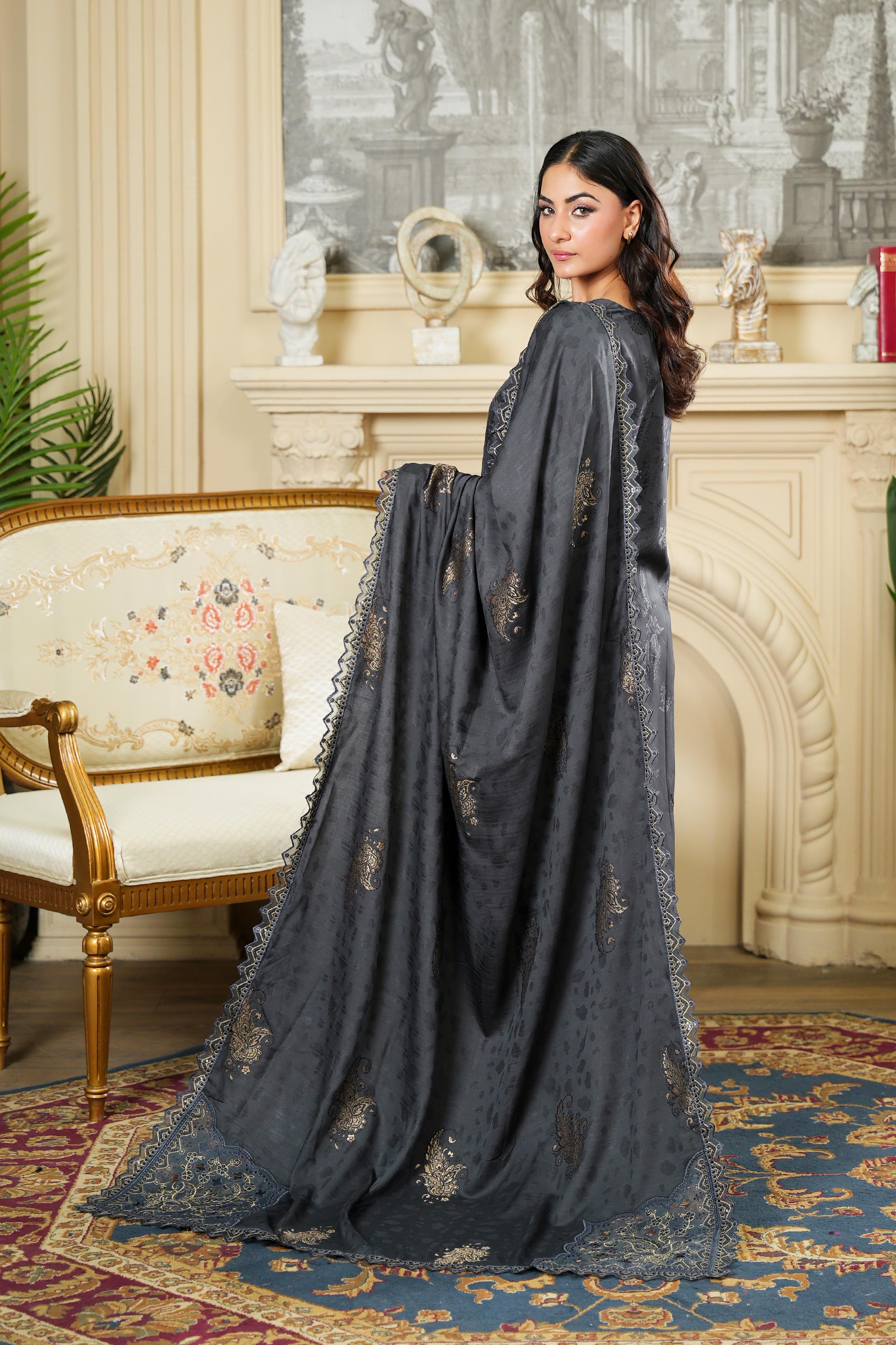 SASSI Viscose EMB Shirt & Dupatta Vol-2427