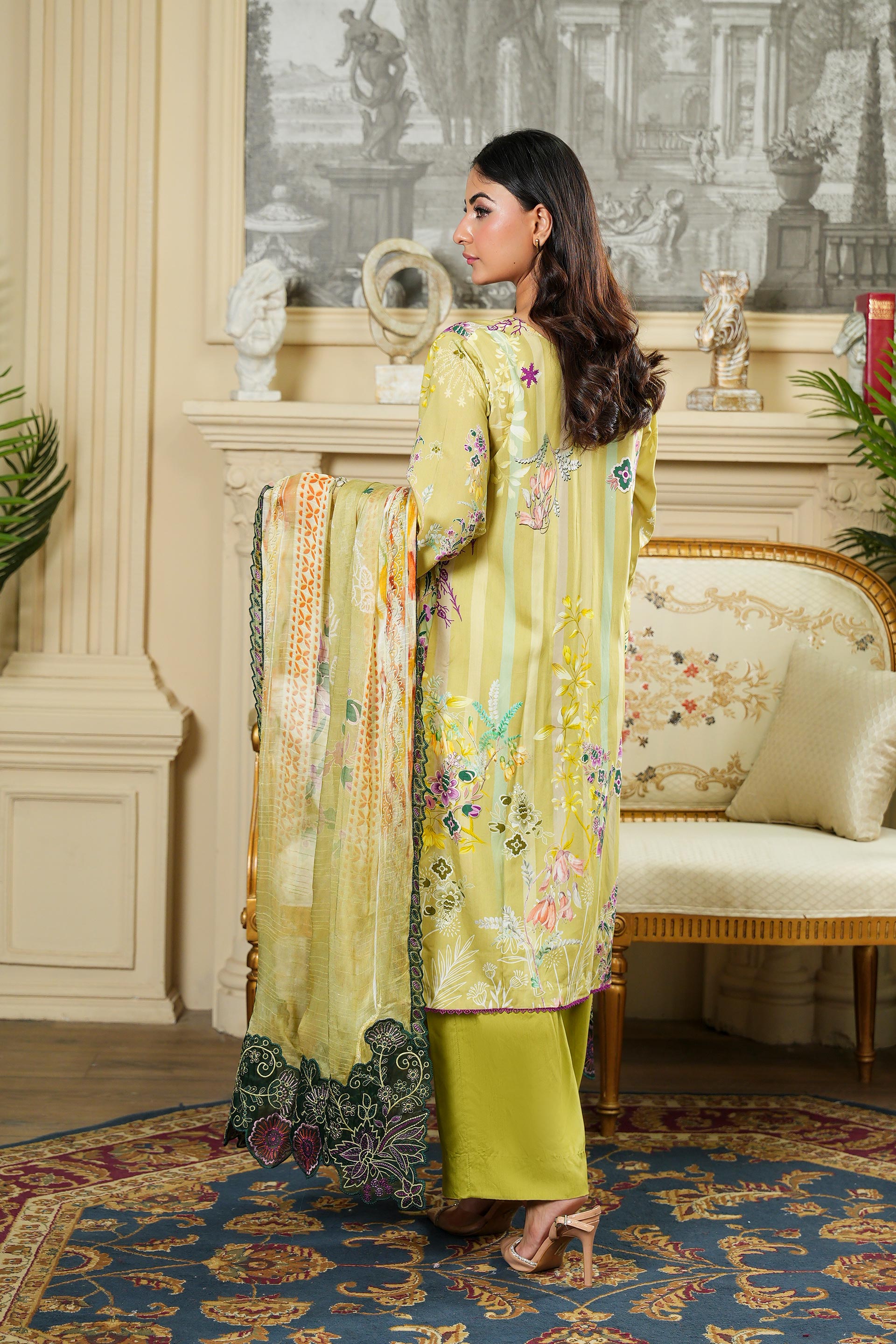 SASSI Viscose PRINT Shirt & Dupatta Vol-2464