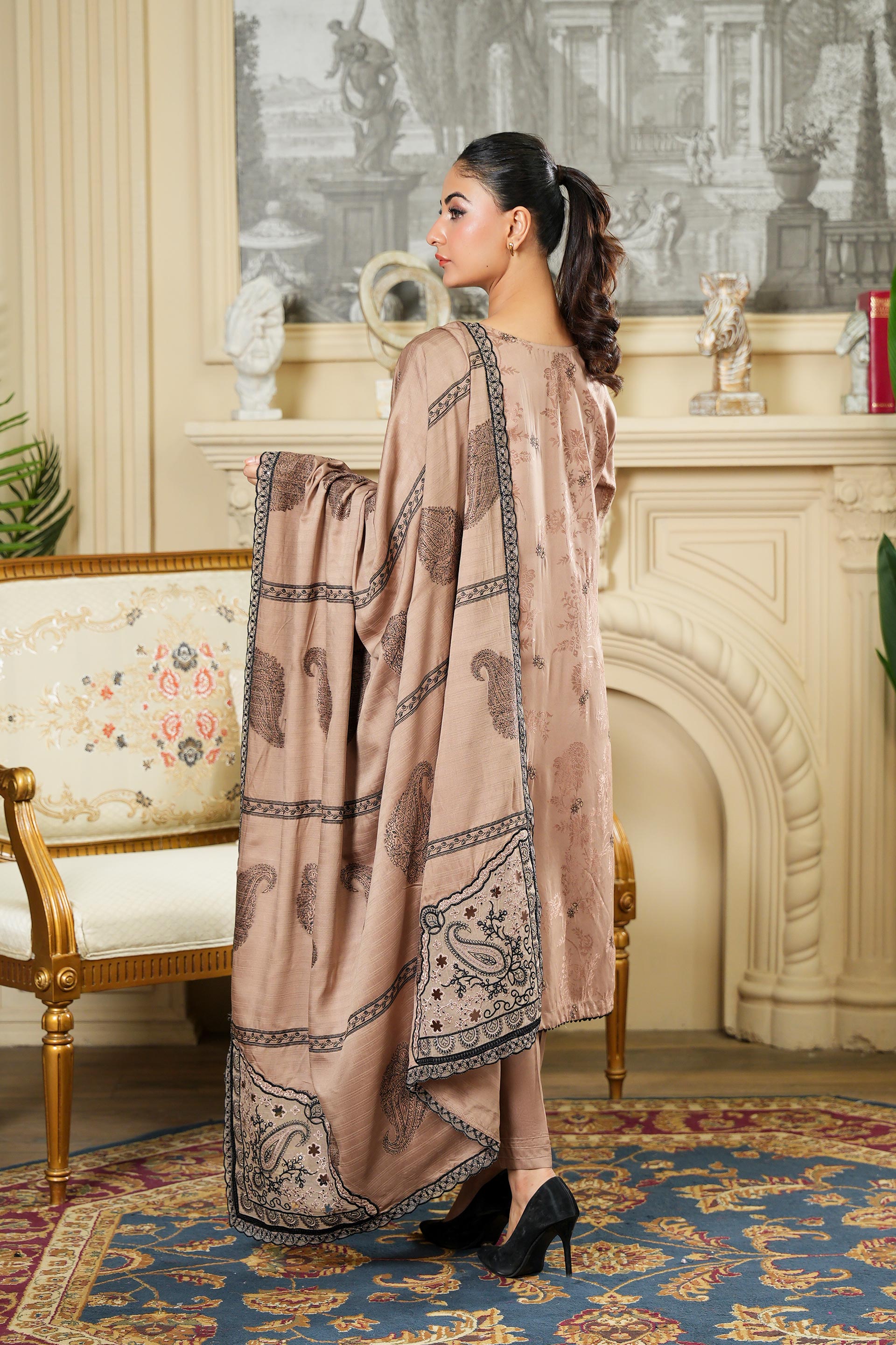 SASSI Viscose EMB Shirt & Dupatta Vol-2427