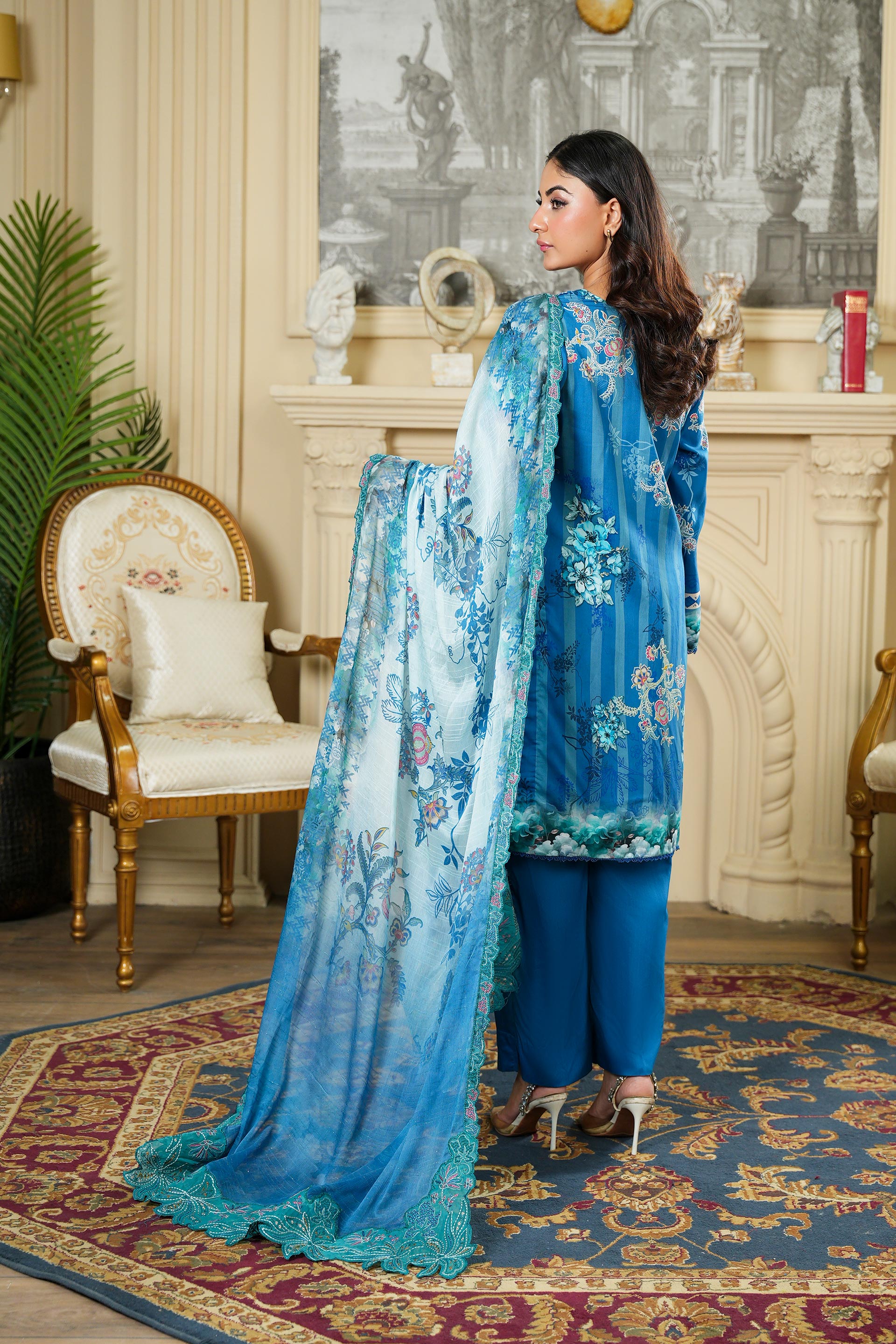 SASSI Viscose PRINT Shirt & Dupatta Vol-2464