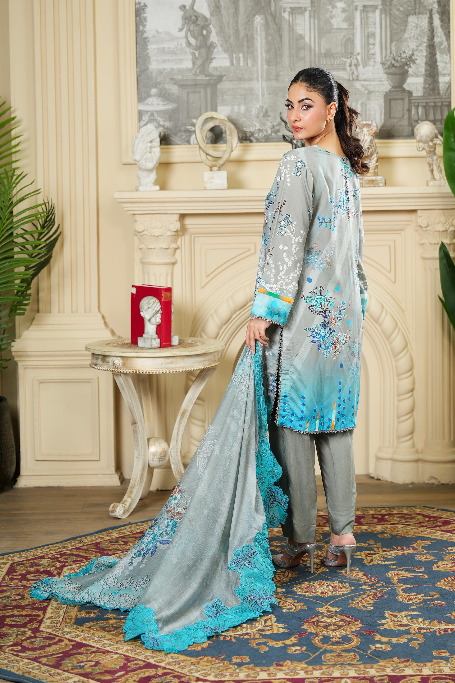 SASSI Viscose PRINT Shirt & Dupatta Vol-2464