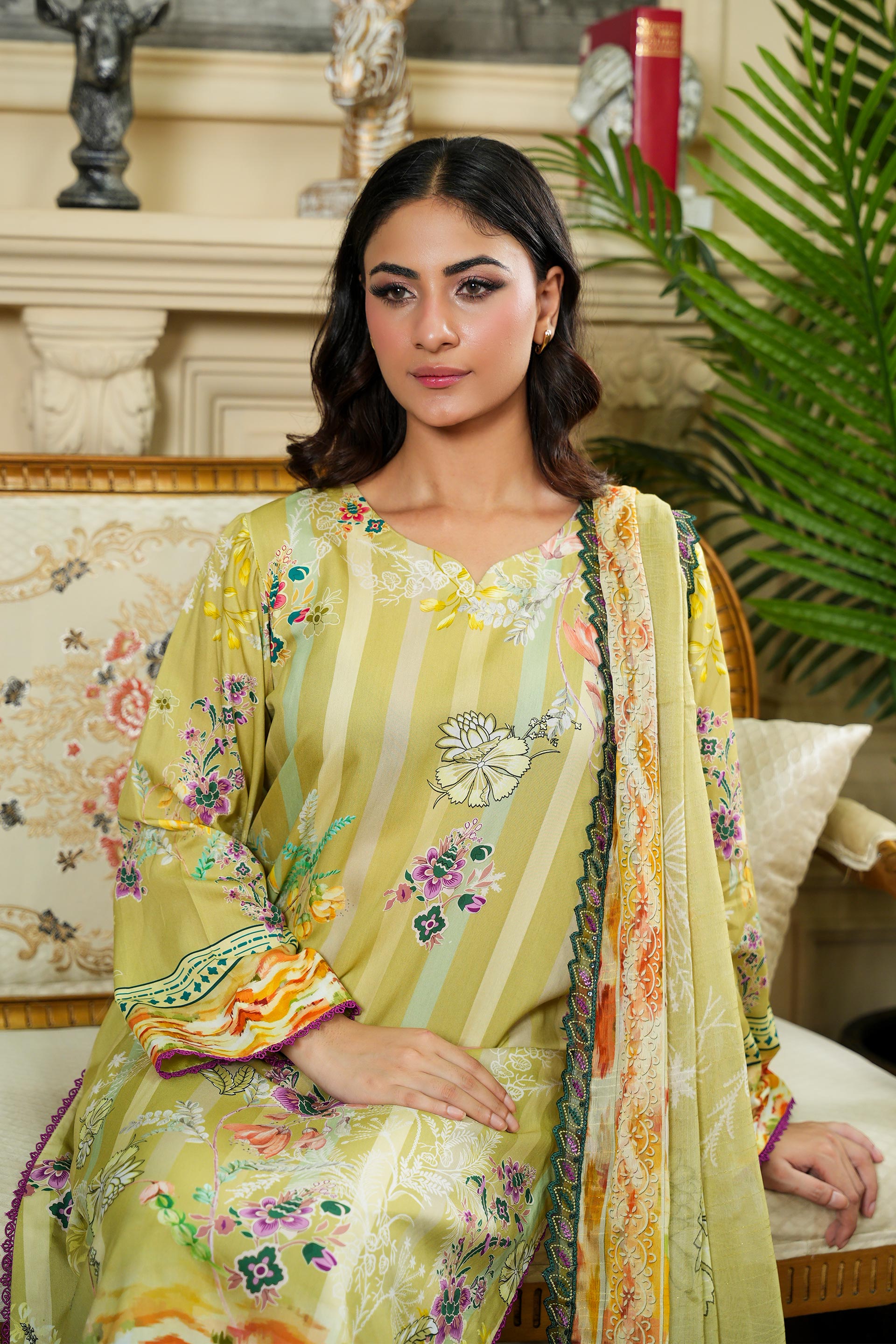 SASSI Viscose PRINT Shirt & Dupatta Vol-2464