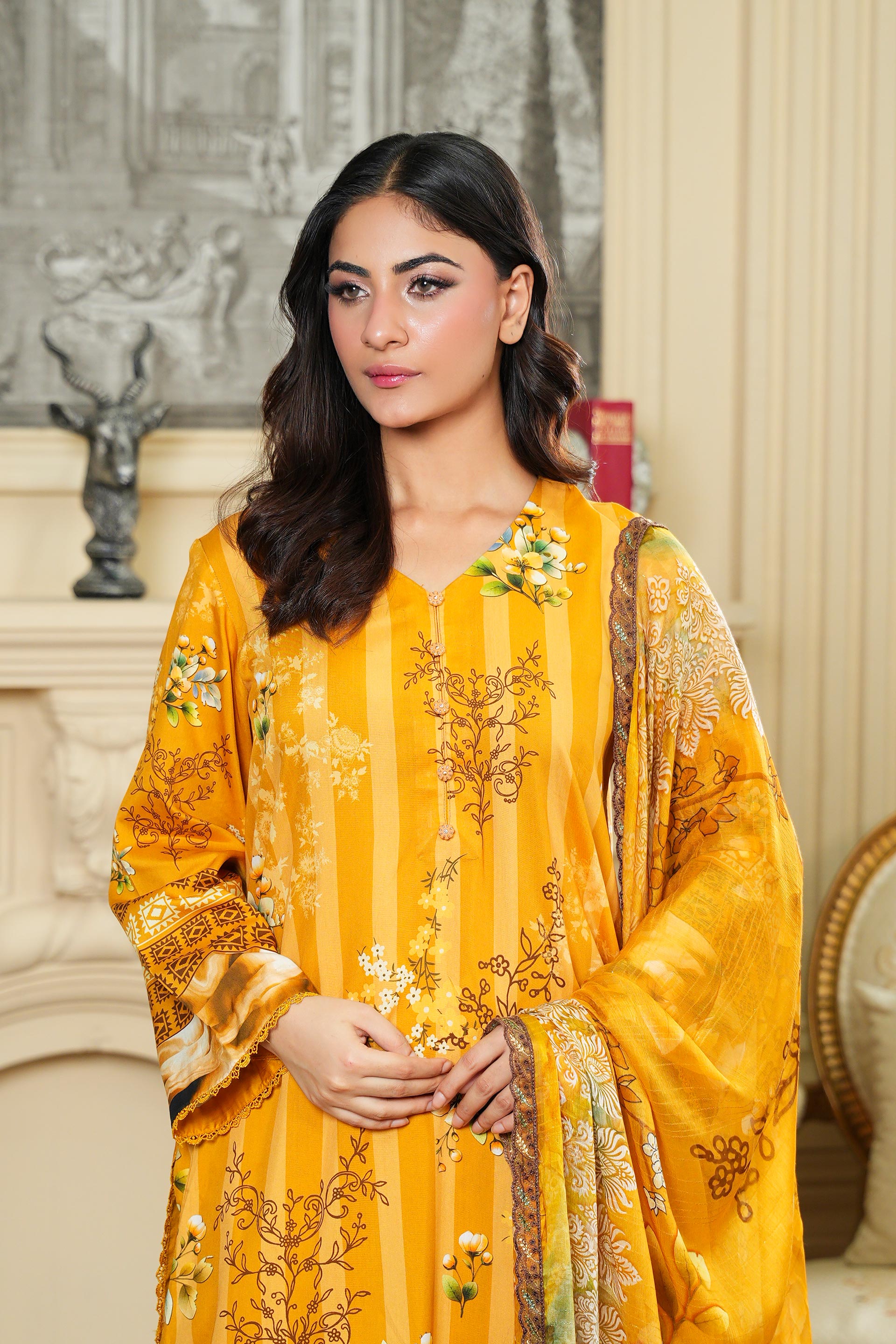 SASSI Viscose PRINT Shirt & Dupatta Vol-2464