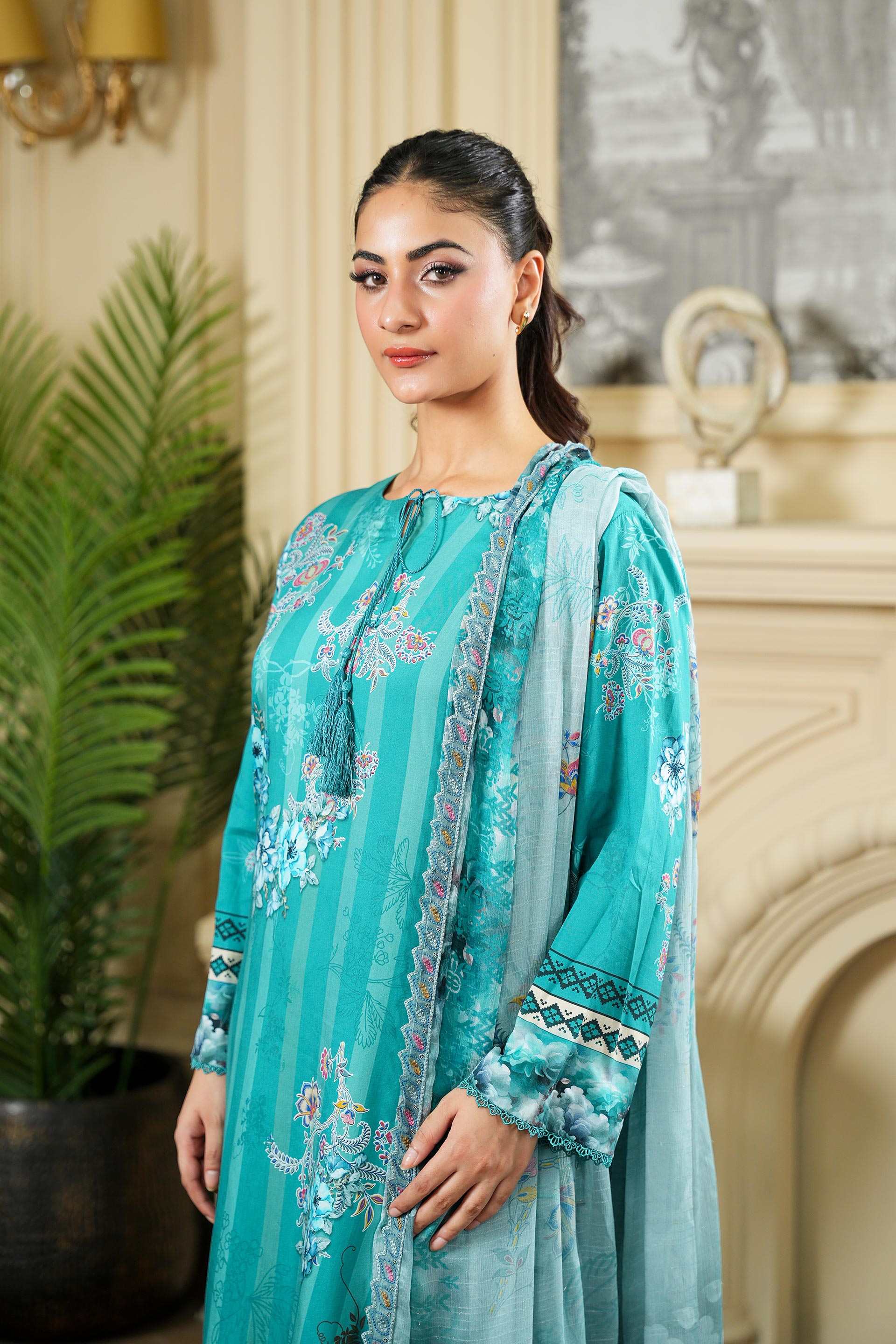 SASSI Viscose PRINT Shirt & Dupatta Vol-2464