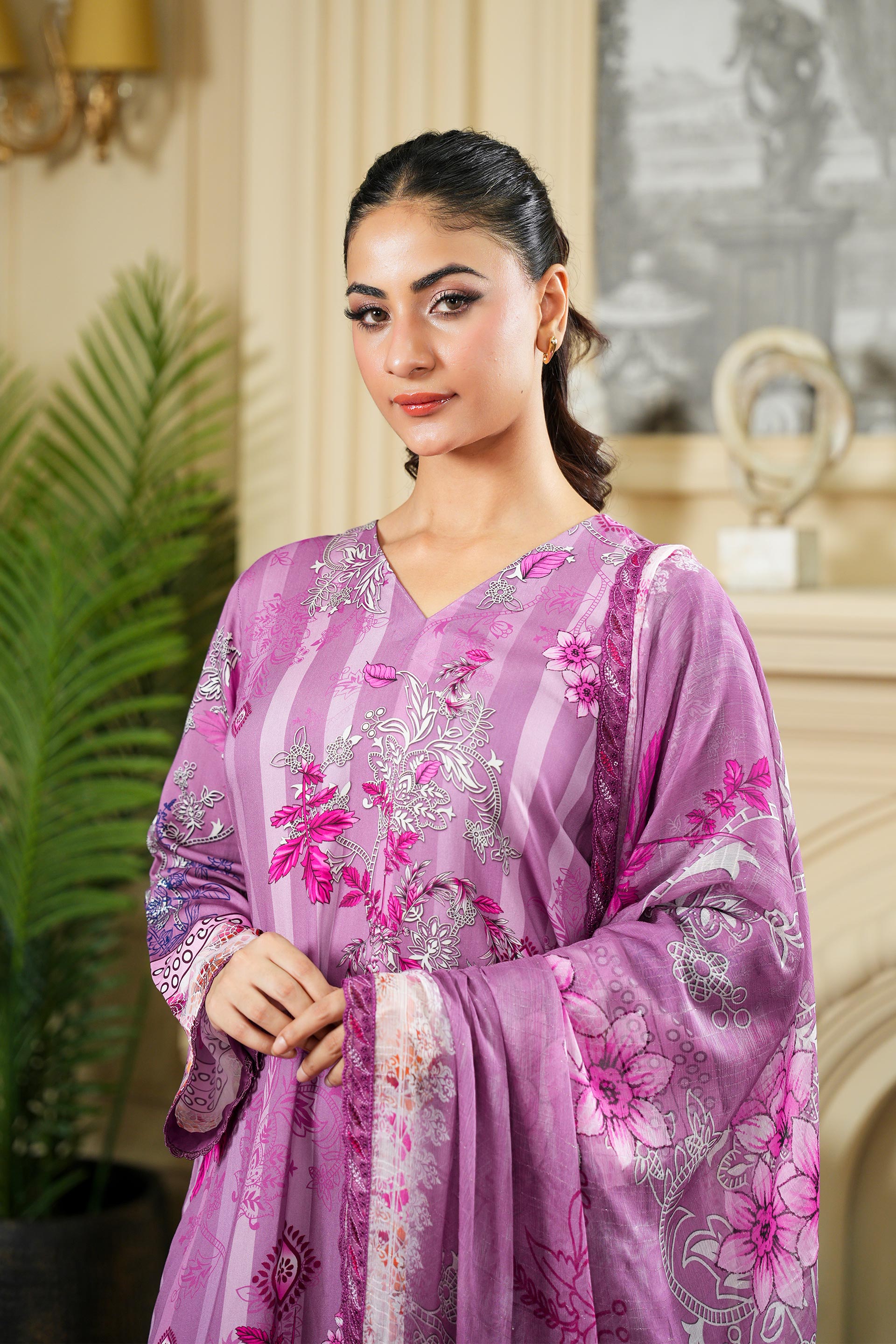 SASSI Viscose PRINT Shirt & Dupatta Vol-2464