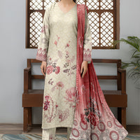 Vol 2617 SASSI – Stitched Lawn 3 Piece Suit — 1
