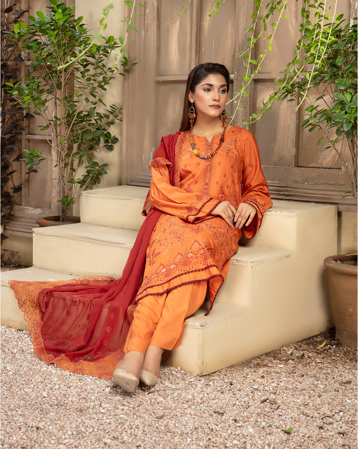SASSI Viscose EMB Shirt & Dupatta Vol-2412