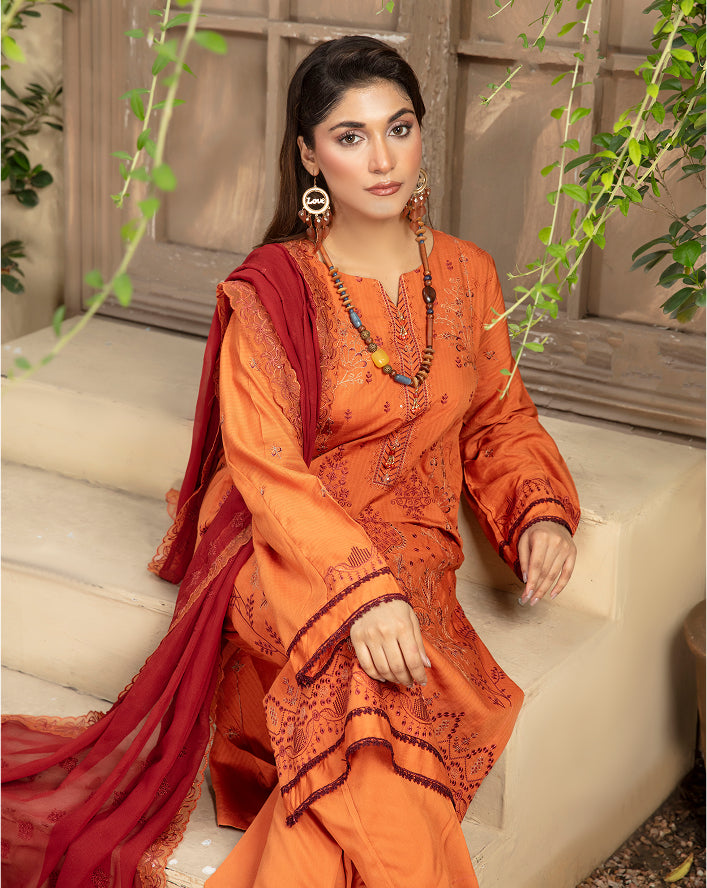 SASSI Viscose EMB Shirt & Dupatta Vol-2412