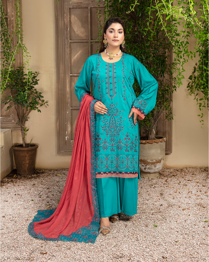 SASSI Viscose EMB Shirt & Dupatta Vol-2412