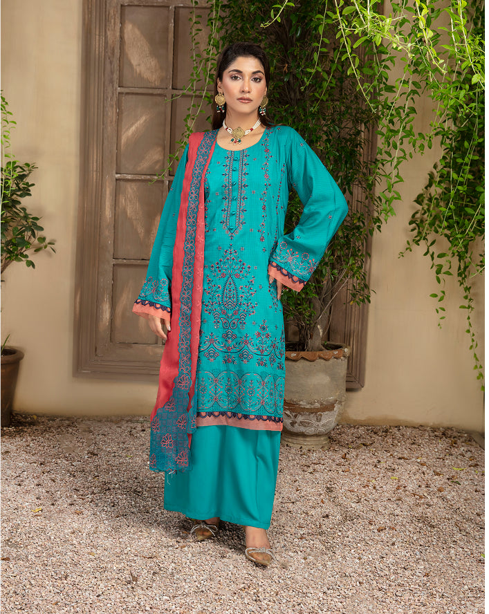 SASSI Viscose EMB Shirt & Dupatta Vol-2412