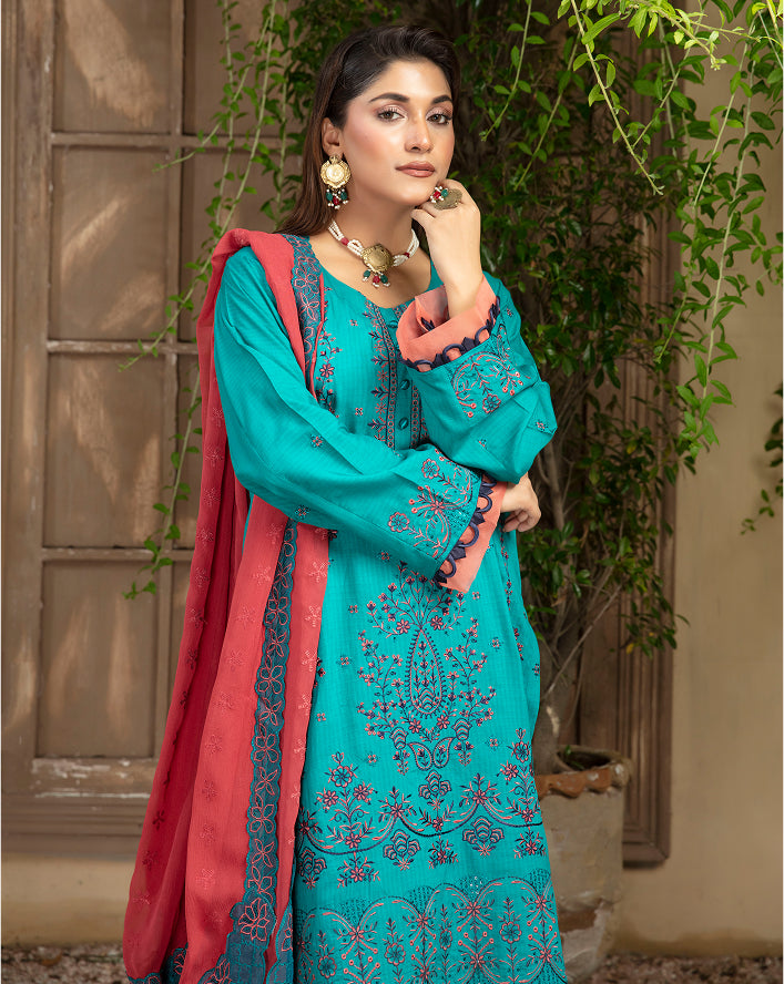 SASSI Viscose EMB Shirt & Dupatta Vol-2412