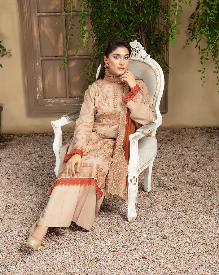 SASSI Viscose EMB Shirt & Dupatta Vol-2412