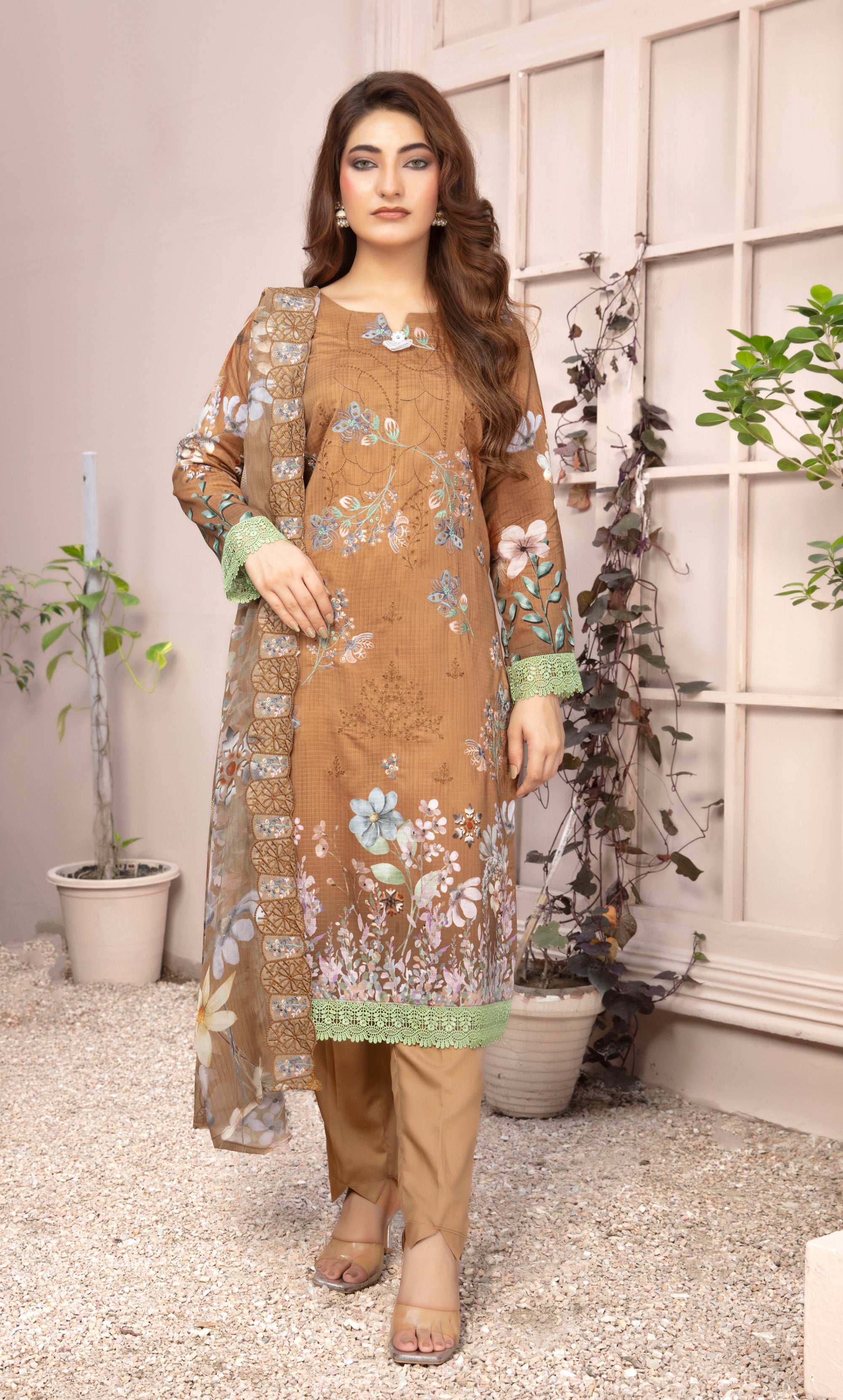 SASSI Viscose EMB Shirt & Dupatta Vol-2451