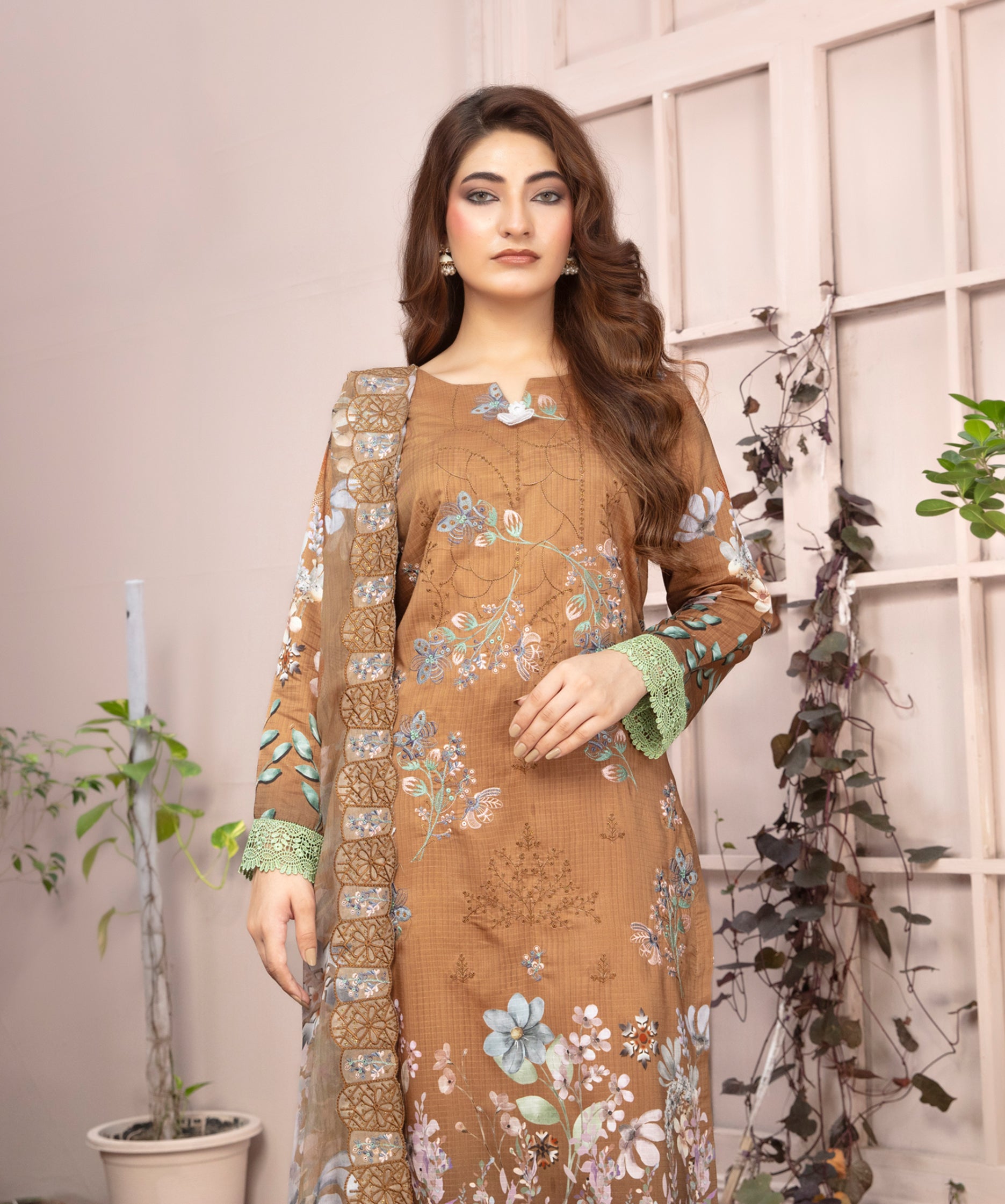 SASSI Viscose EMB Shirt & Dupatta Vol-2451