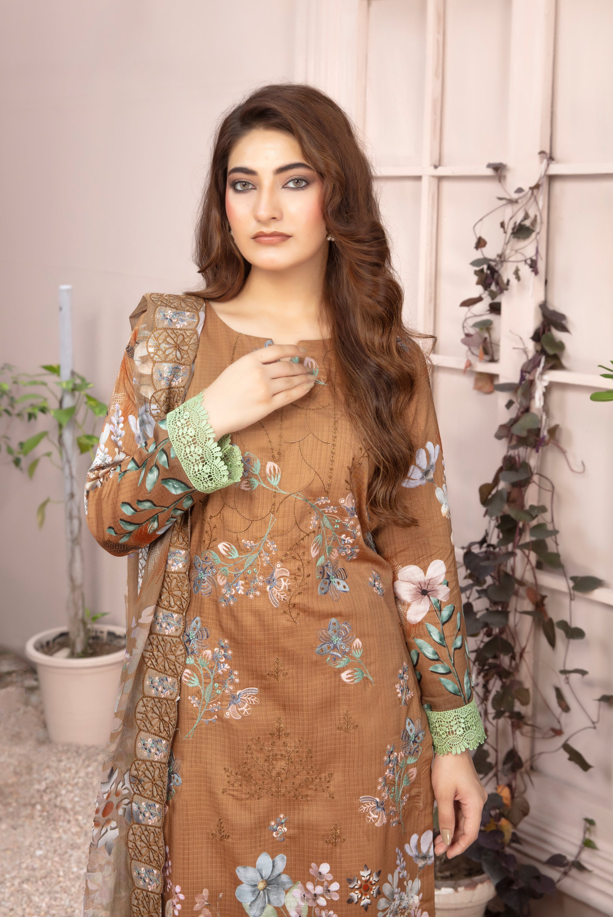 SASSI Viscose EMB Shirt & Dupatta Vol-2451