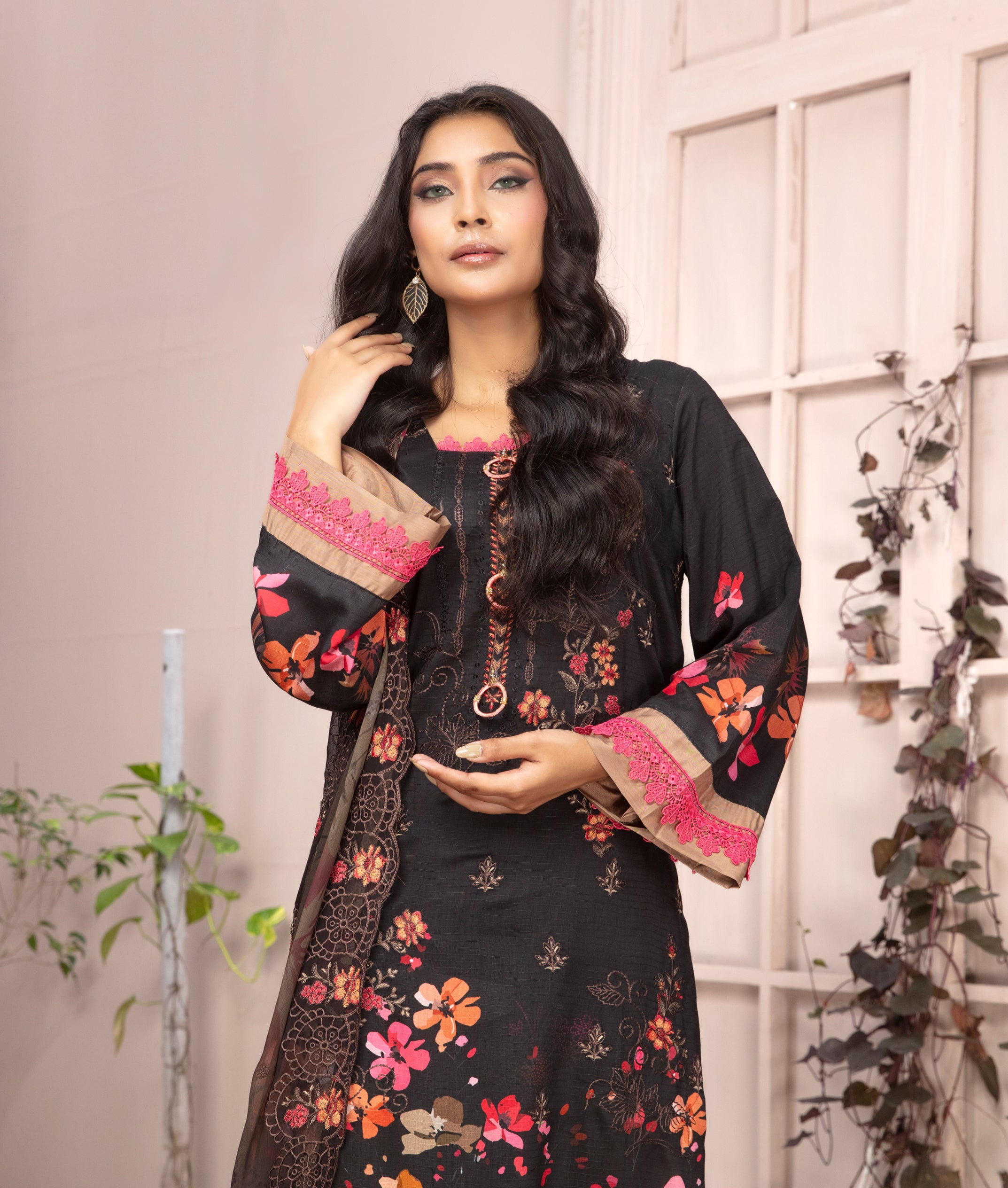 SASSI Viscose EMB Shirt & Dupatta Vol-2451