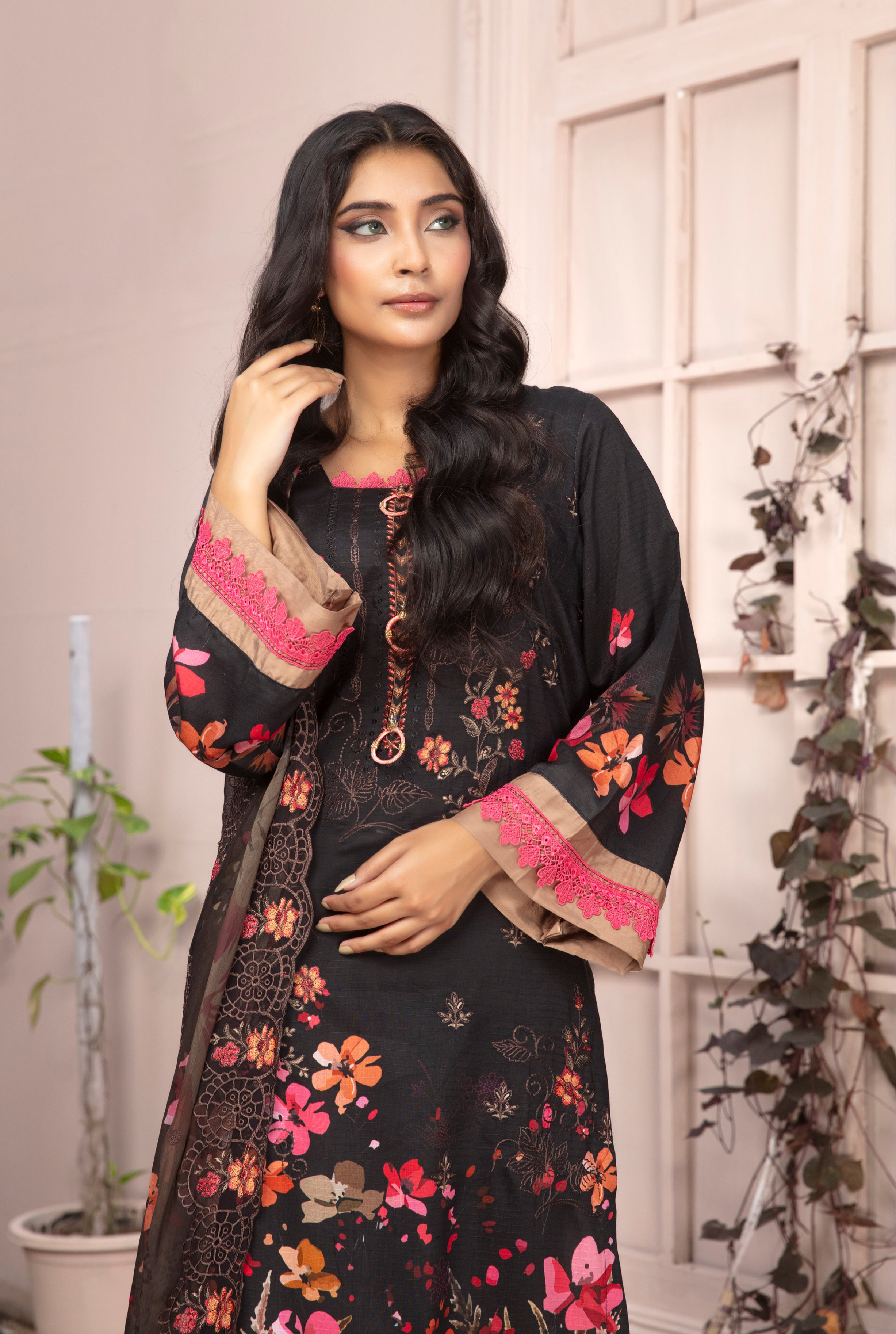 SASSI Viscose EMB Shirt & Dupatta Vol-2451