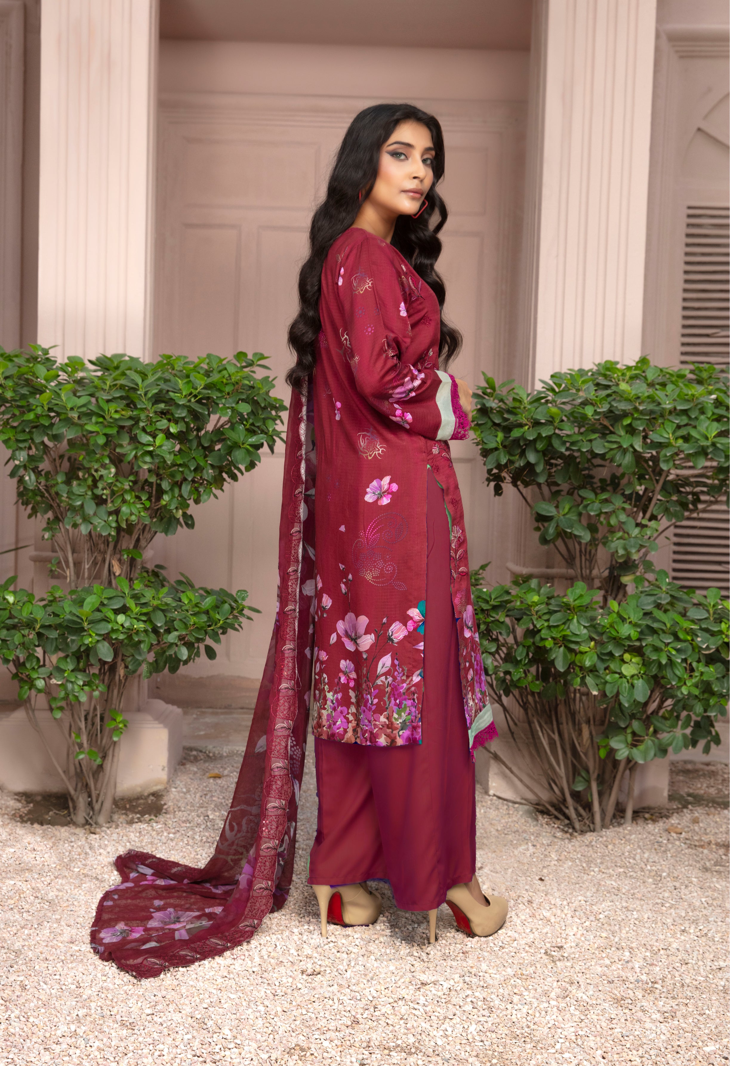 SASSI Viscose EMB Shirt & Dupatta Vol-2451