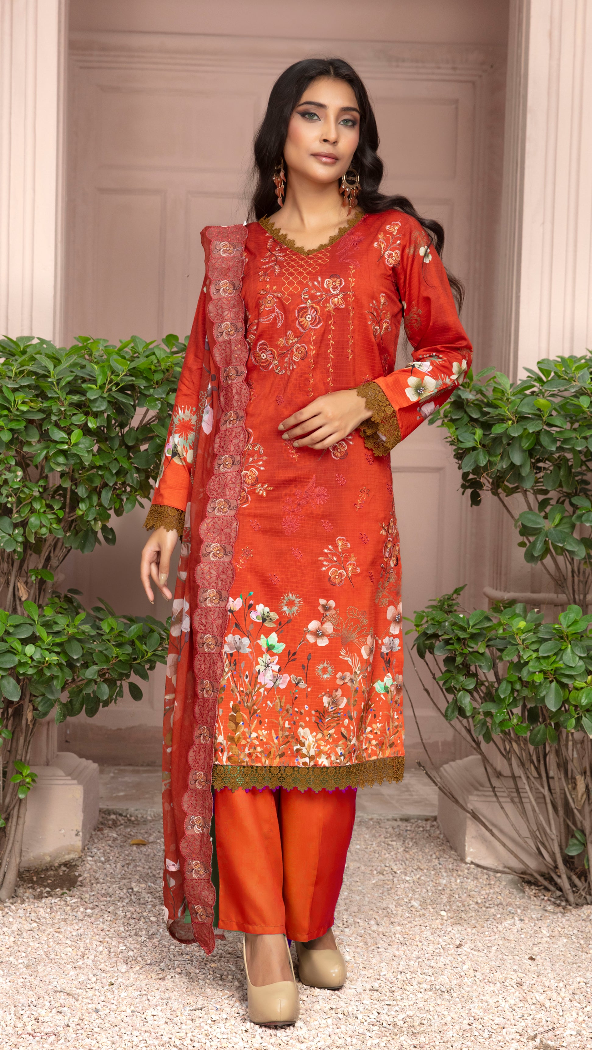 SASSI Viscose EMB Shirt & Dupatta Vol-2451