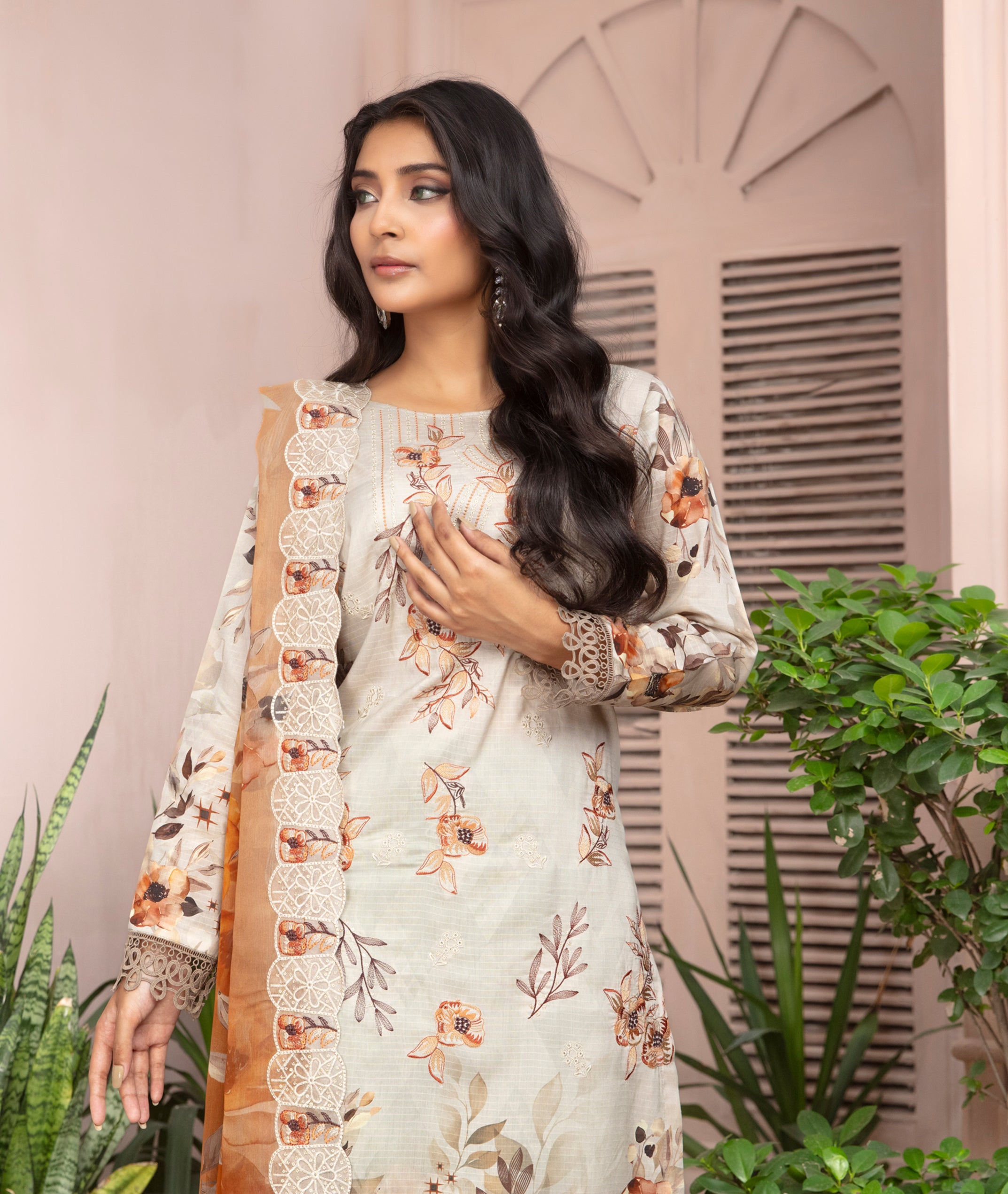 SASSI Viscose EMB Shirt & Dupatta Vol-2451