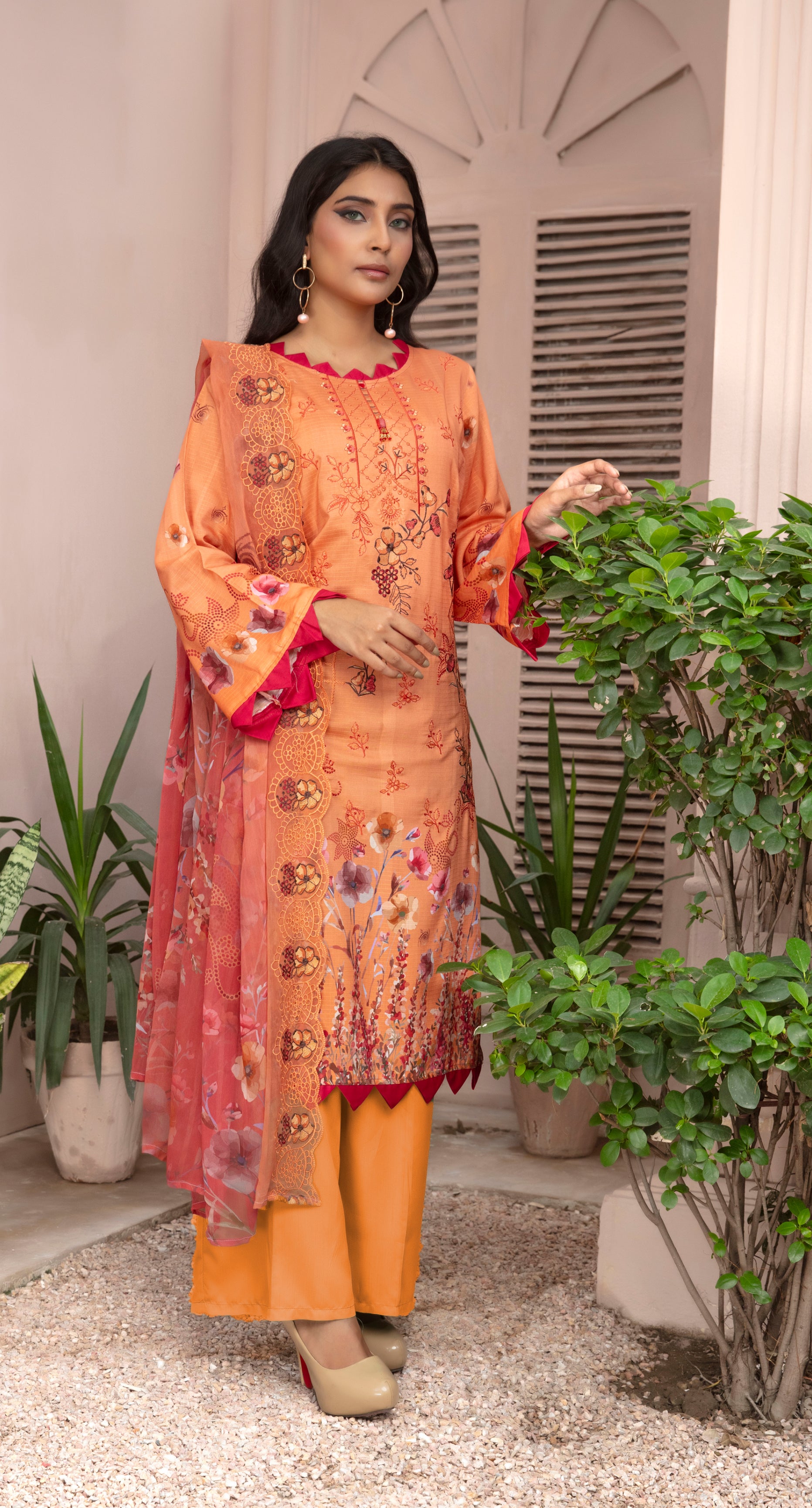 SASSI Viscose EMB Shirt & Dupatta Vol-2451