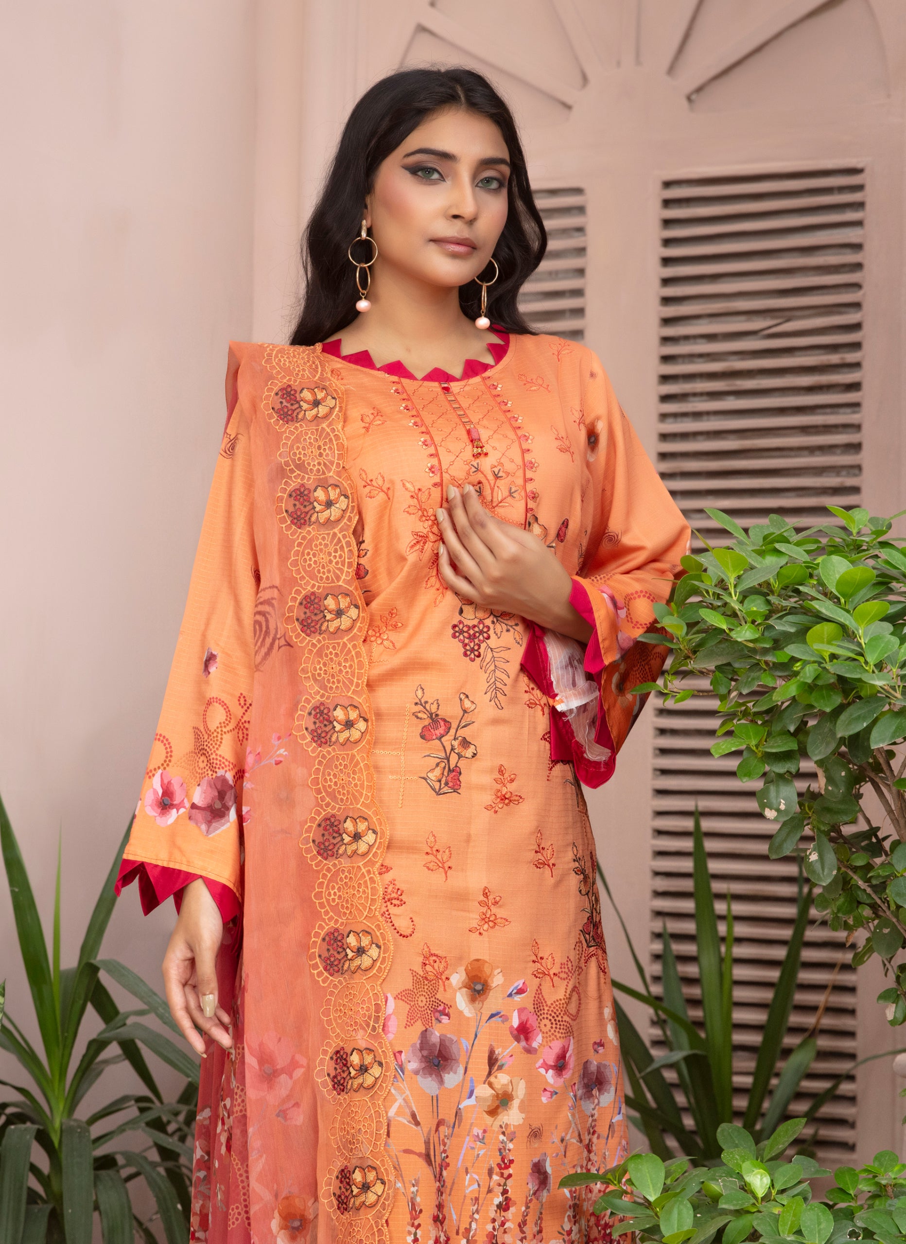 SASSI Viscose EMB Shirt & Dupatta Vol-2451