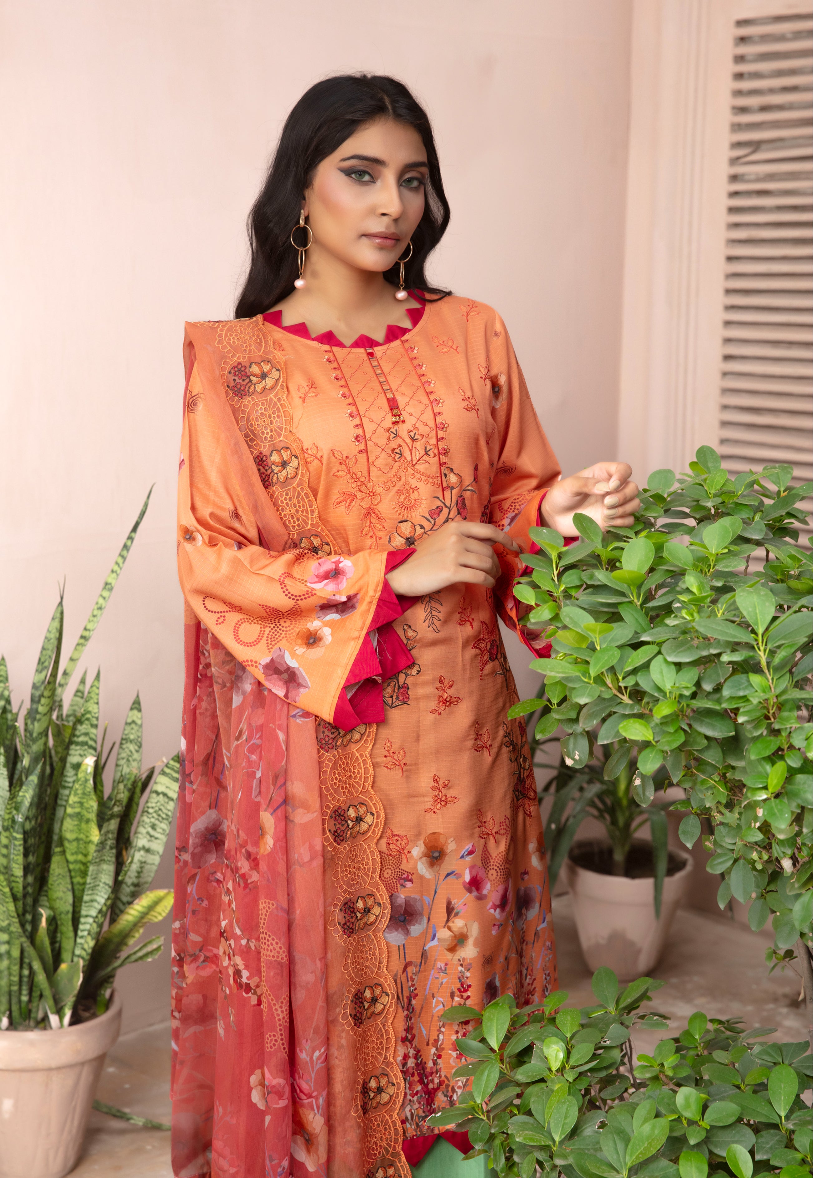 SASSI Viscose EMB Shirt & Dupatta Vol-2451