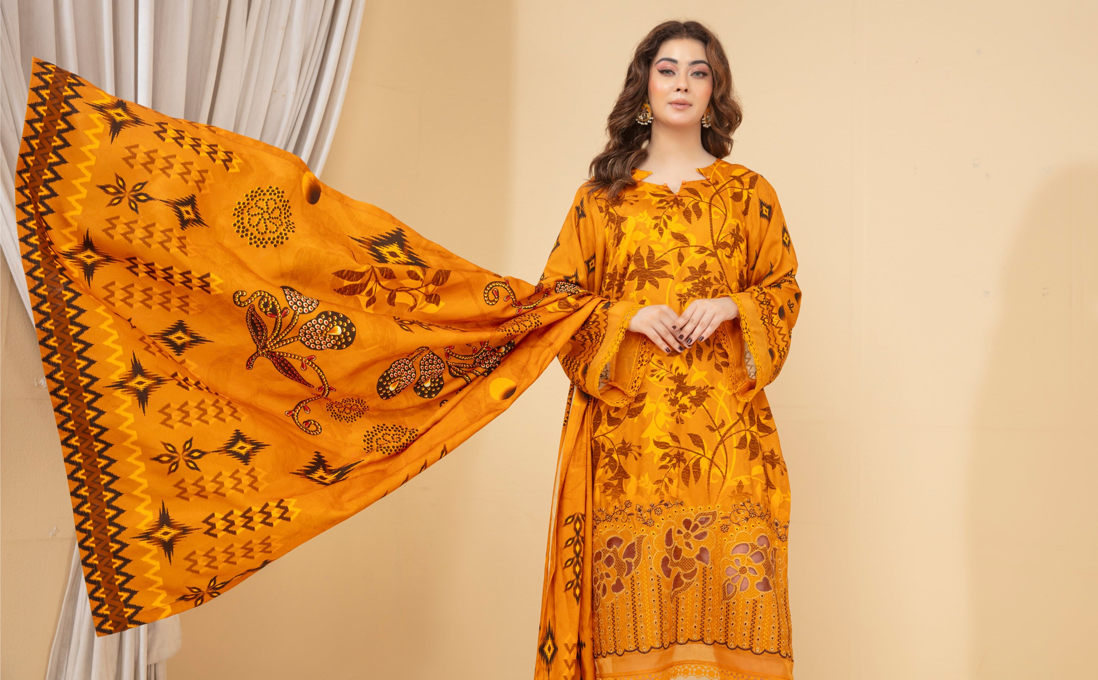 SASSI Viscose EMB Shirt & Dupatta Vol-2453