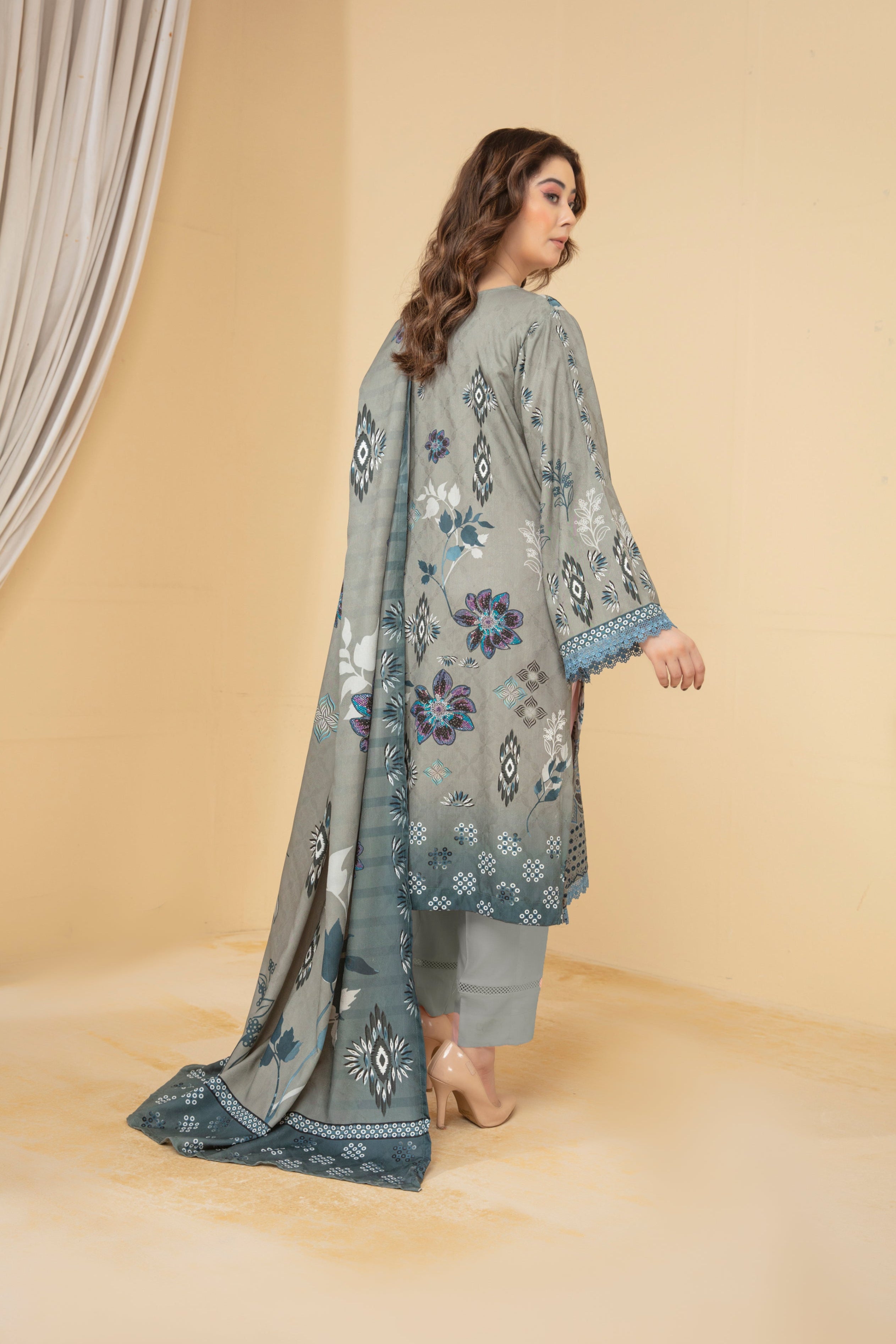 SASSI Viscose EMB Shirt & Dupatta Vol-2453