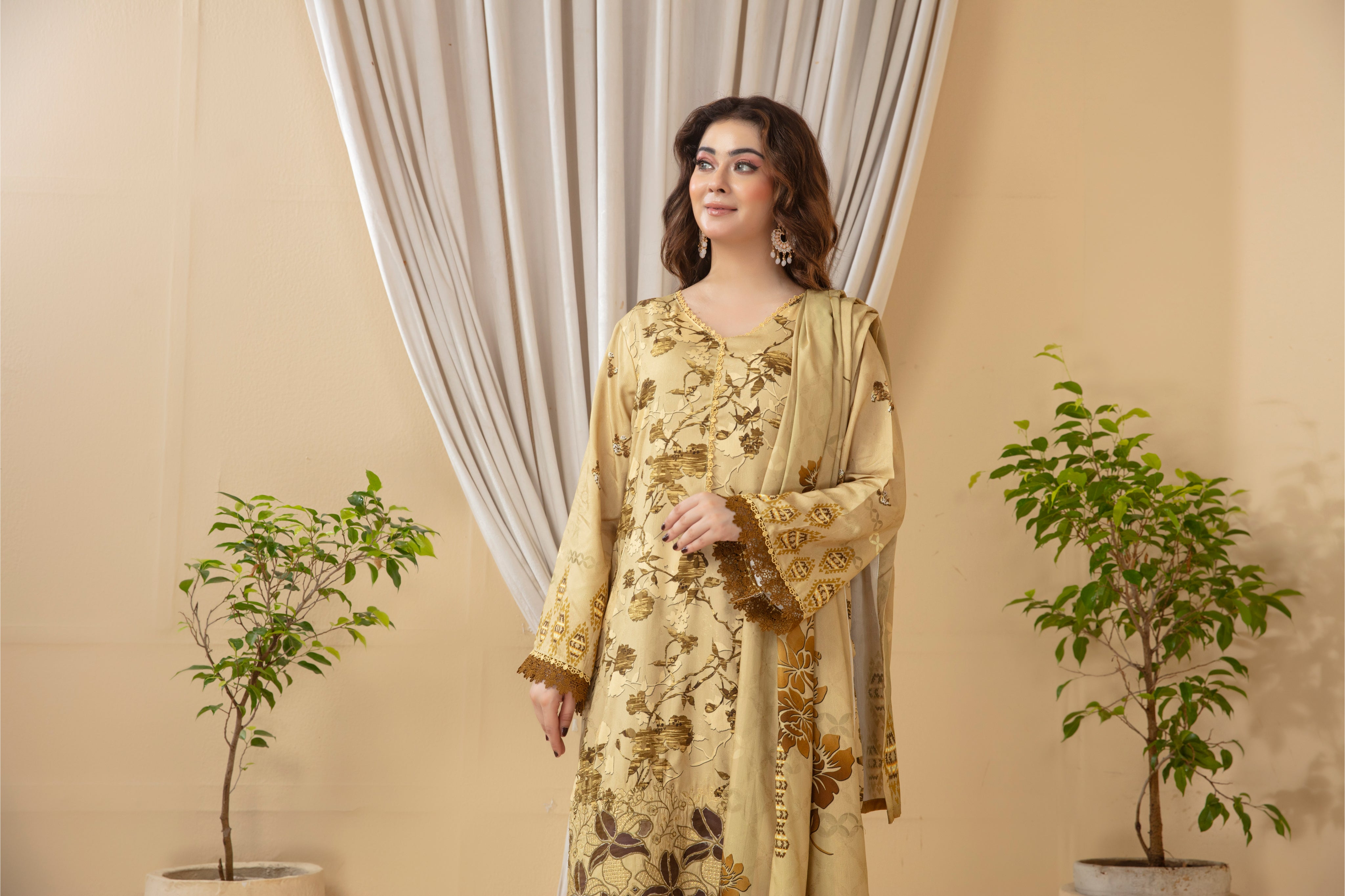 SASSI Viscose EMB Shirt & Dupatta Vol-2453
