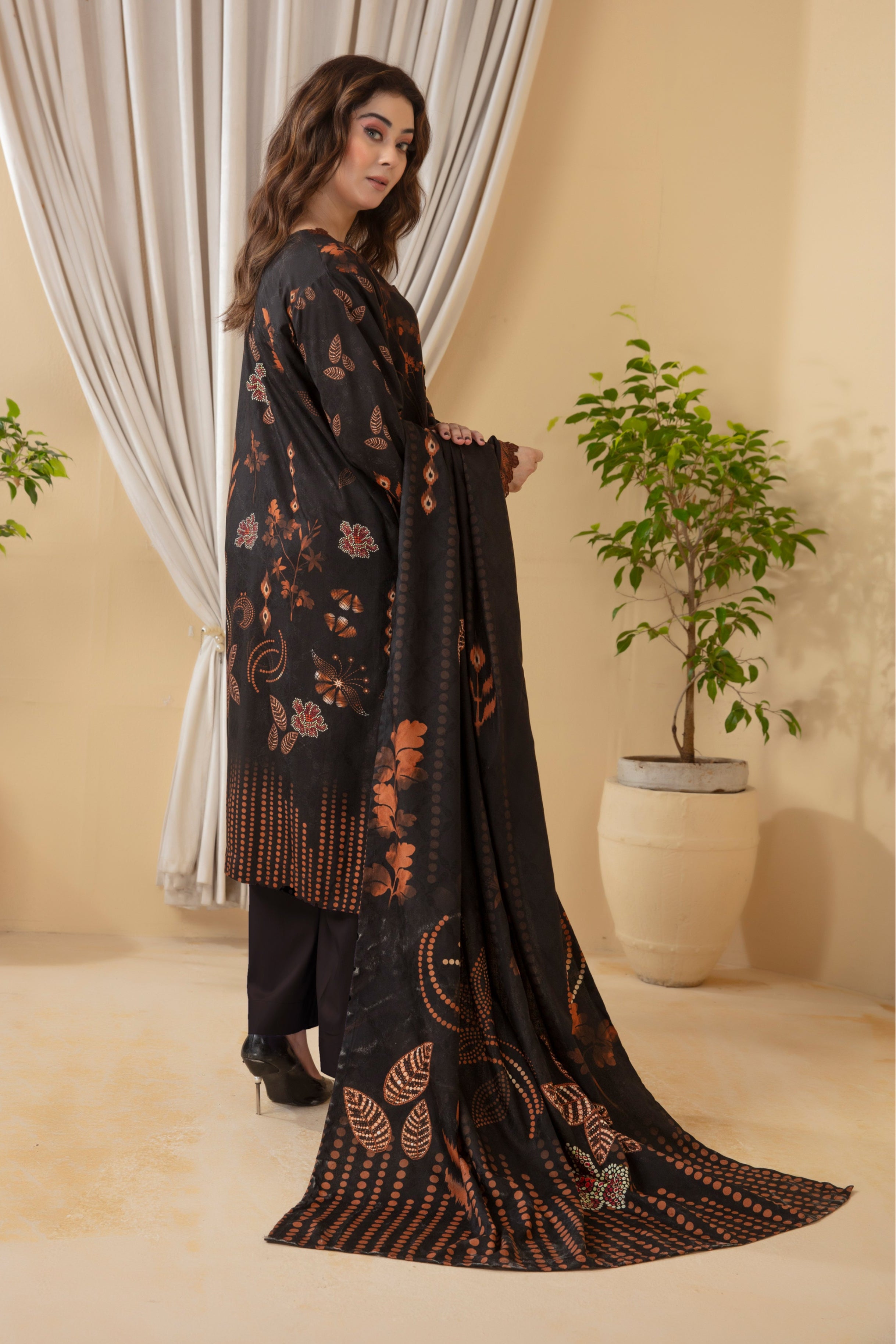 SASSI Viscose EMB Shirt & Dupatta Vol-2453
