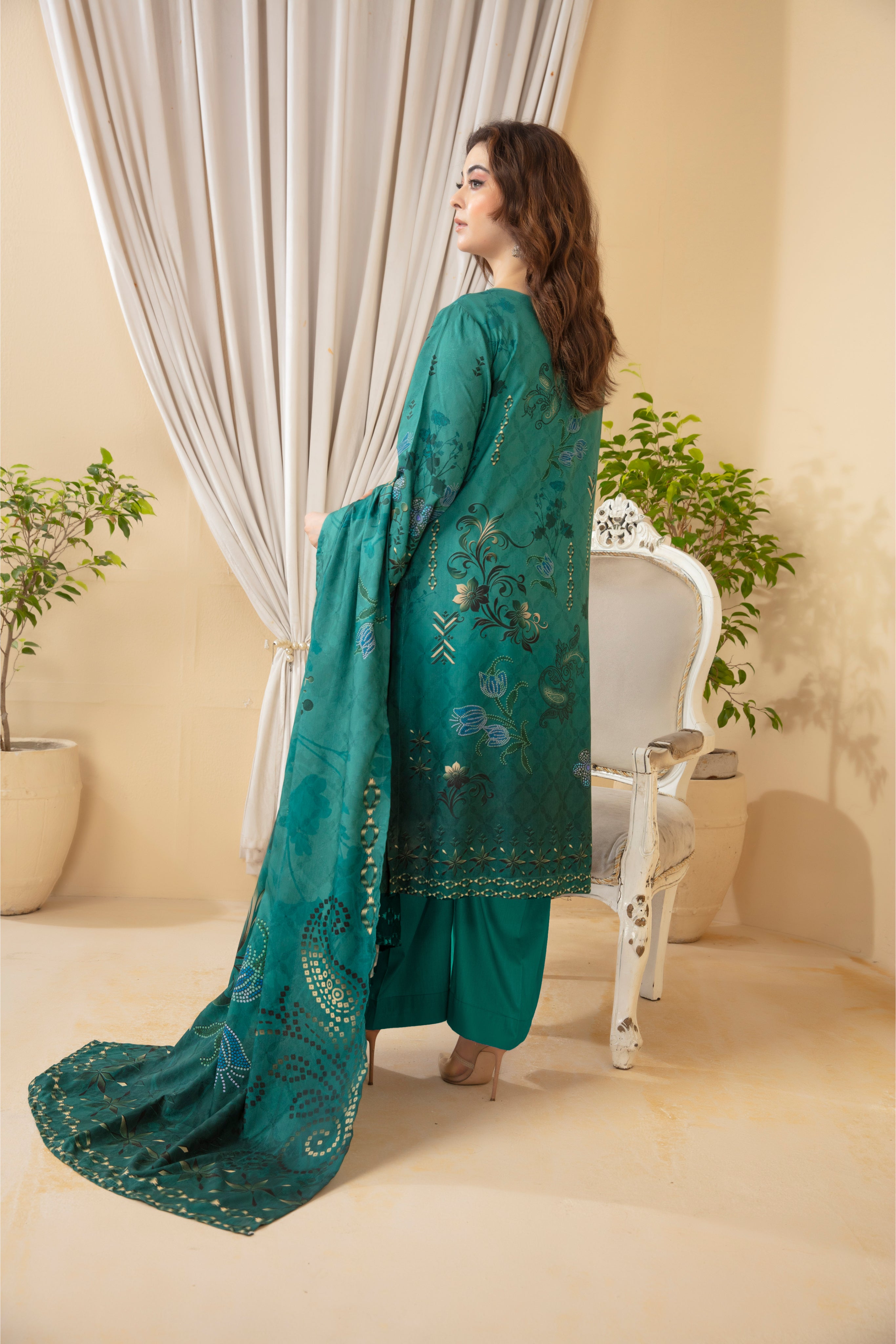SASSI Viscose EMB Shirt & Dupatta Vol-2453