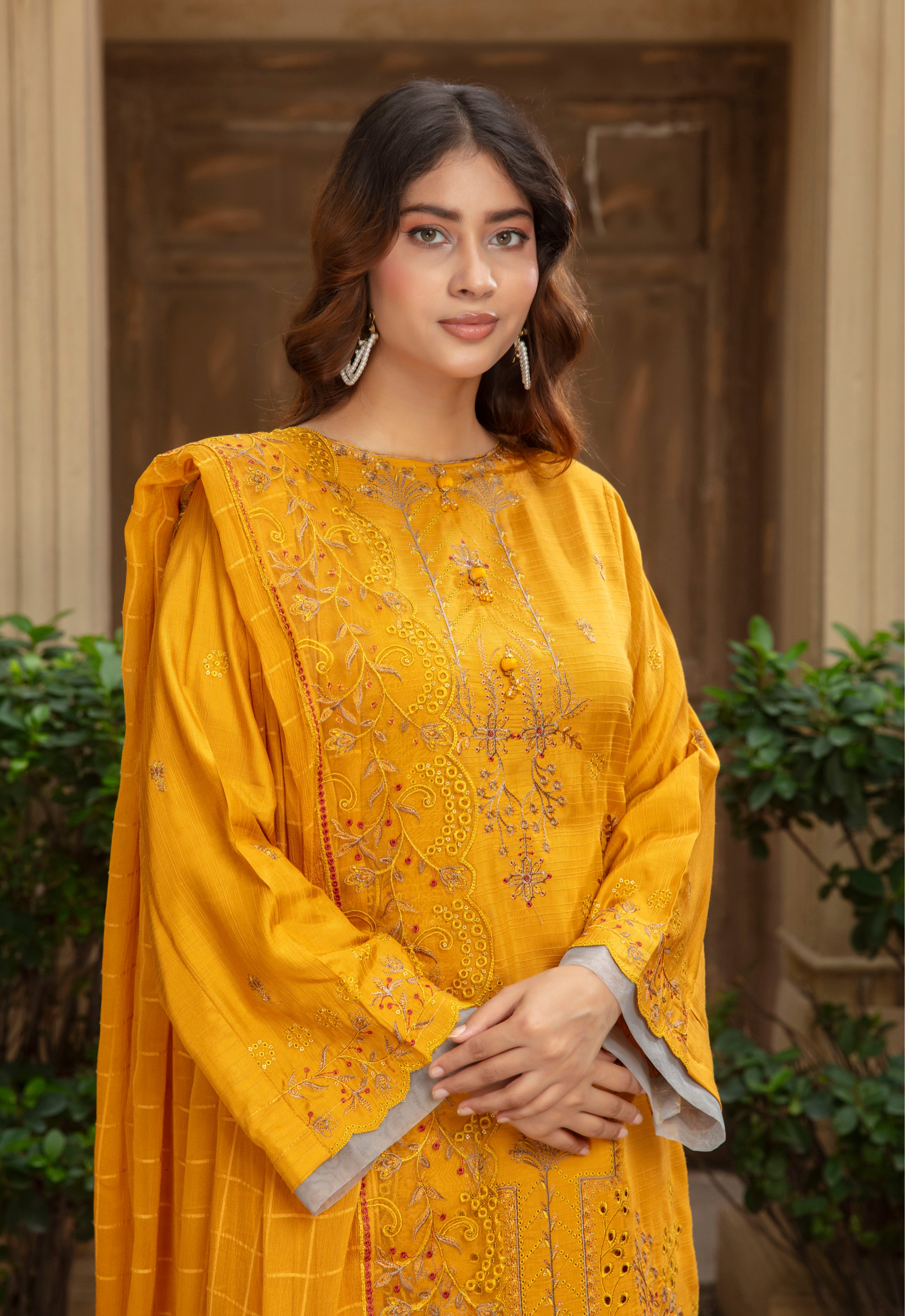SASSI Viscose EMB Shirt & Dupatta Vol-2401
