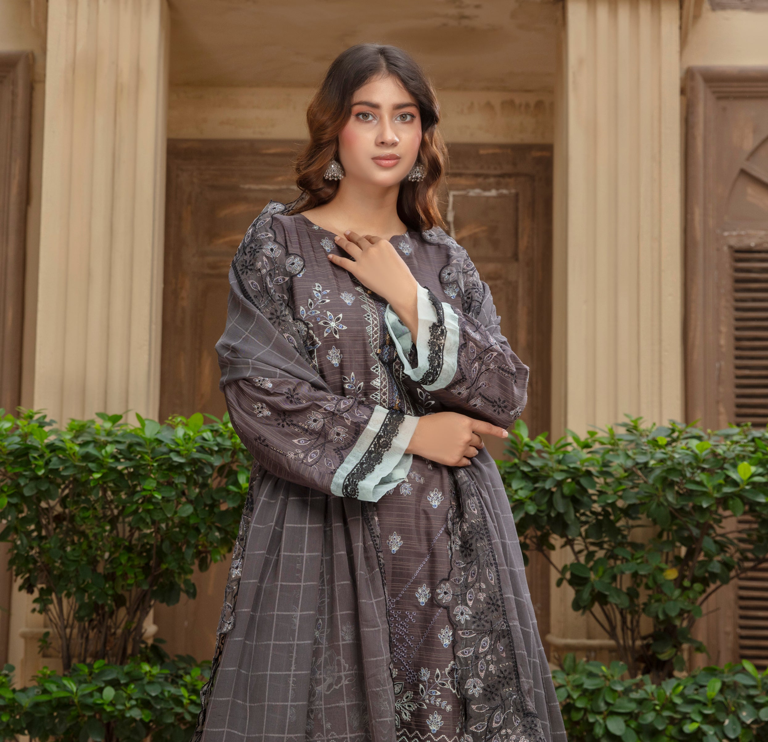 SASSI Viscose EMB Shirt & Dupatta Vol-2401
