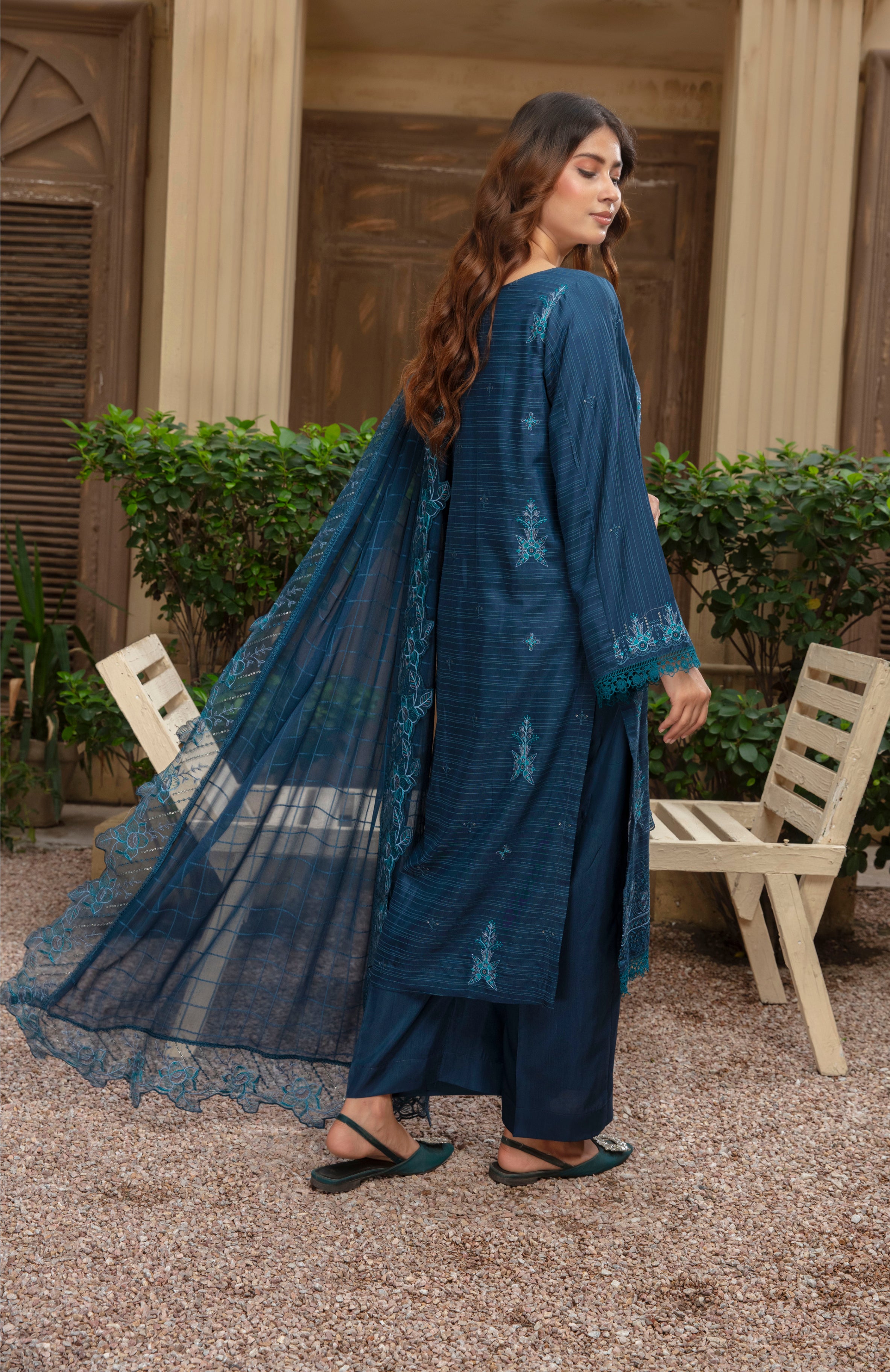 SASSI Viscose EMB Shirt & Dupatta Vol-2401