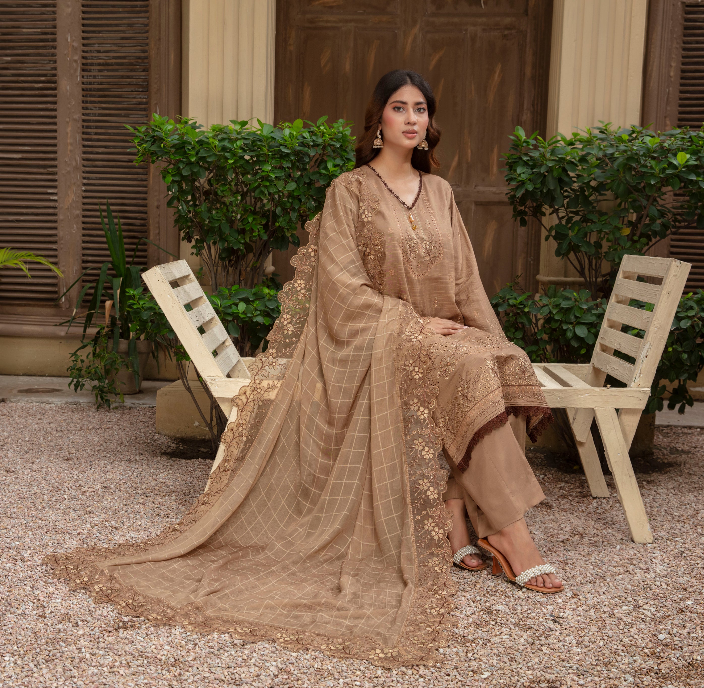 SASSI Viscose EMB Shirt & Dupatta Vol-2401
