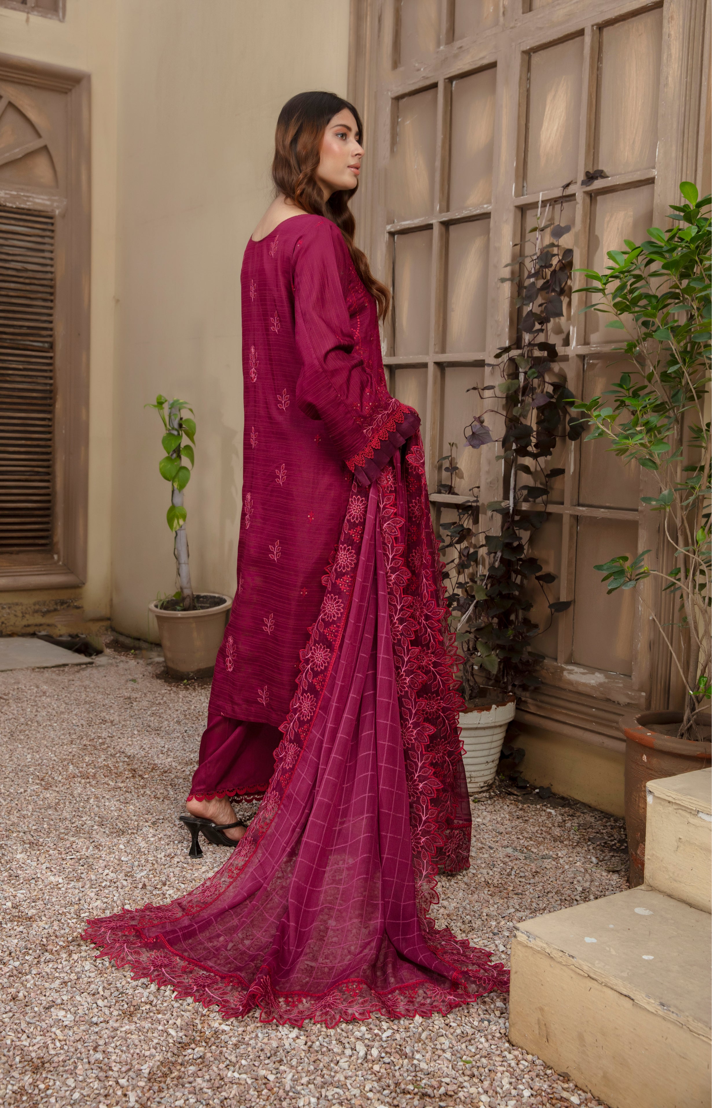 SASSI Viscose EMB Shirt & Dupatta Vol-2401
