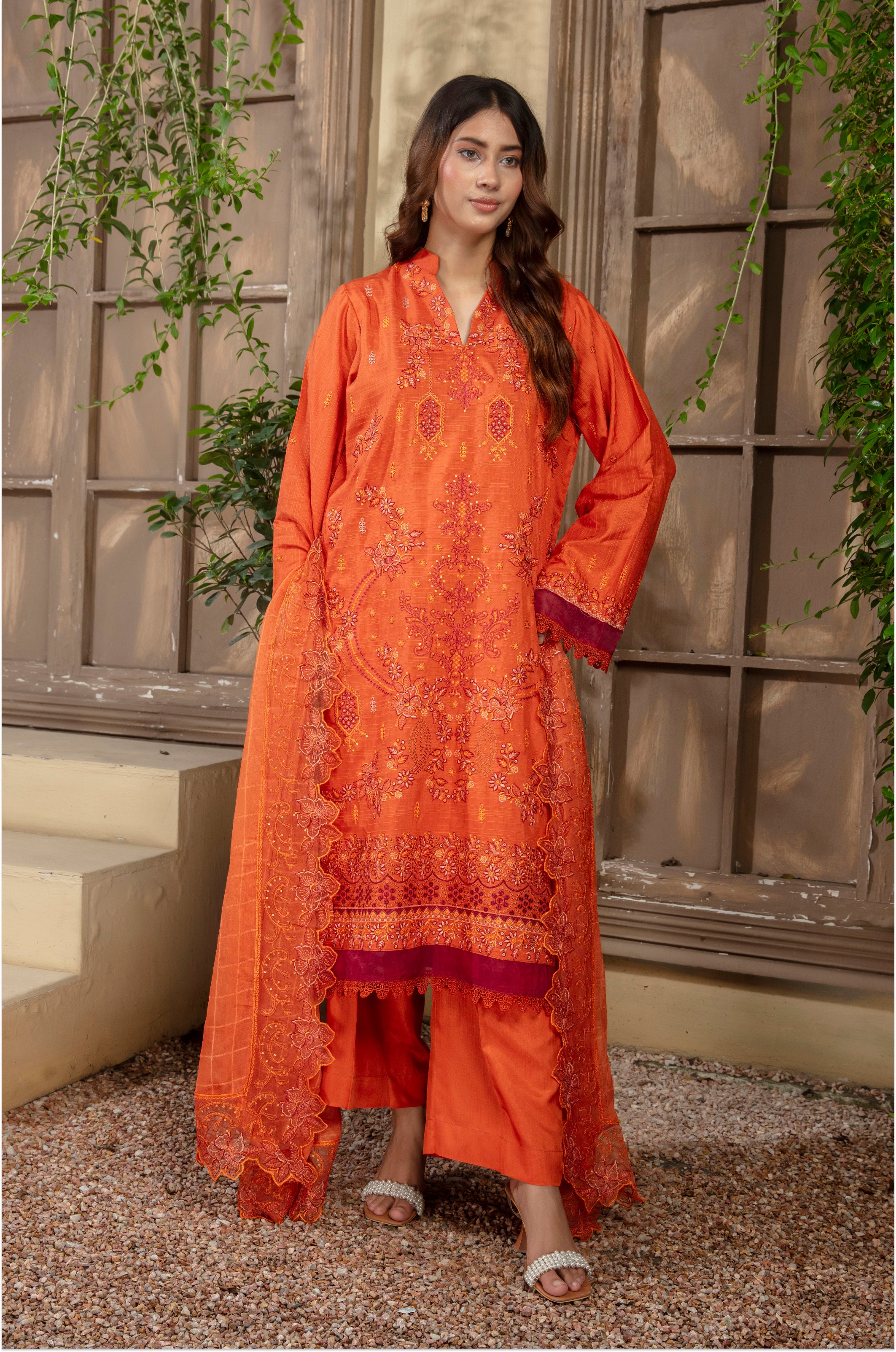 SASSI Viscose EMB Shirt & Dupatta Vol-2401