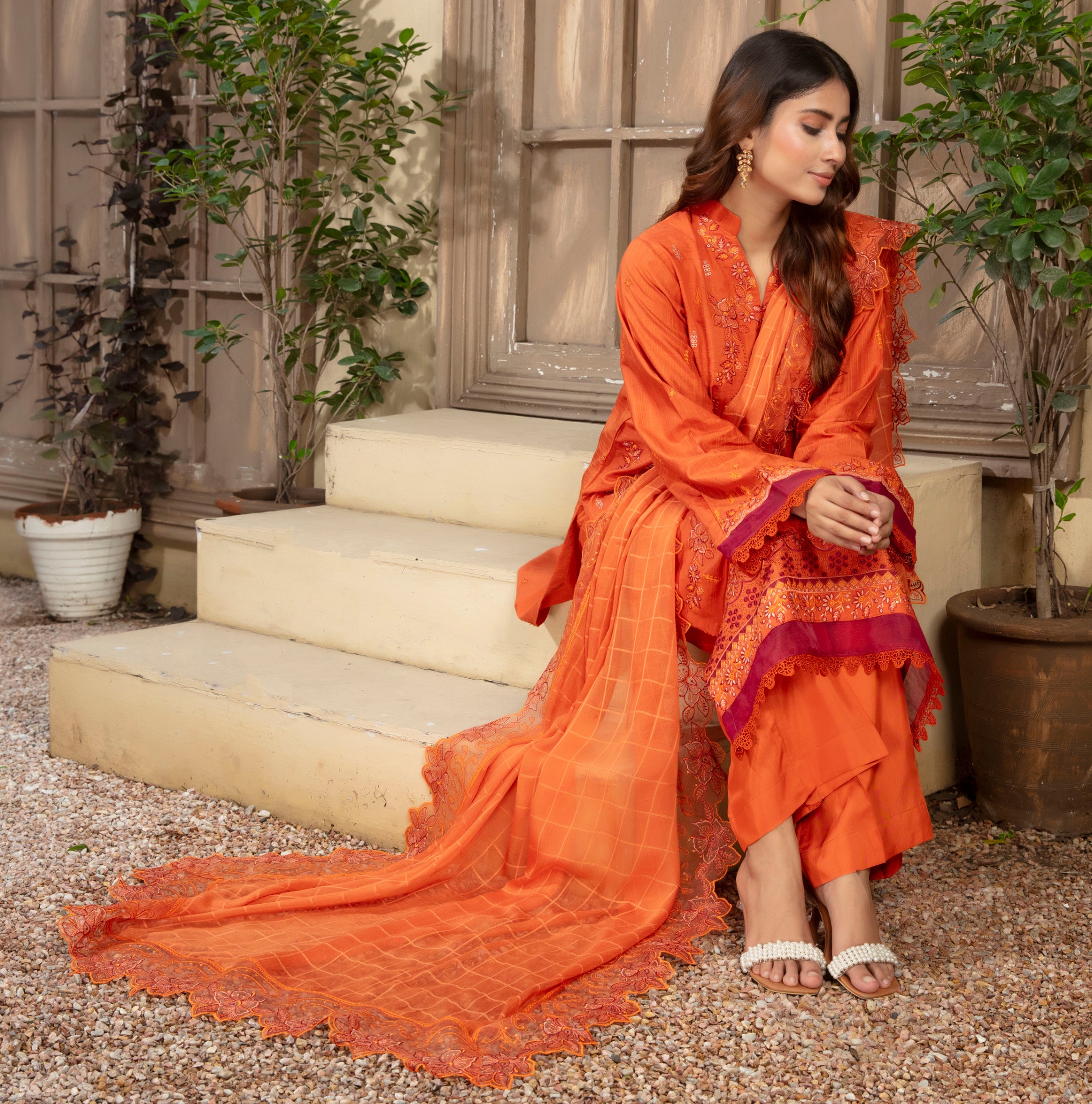SASSI Viscose EMB Shirt & Dupatta Vol-2401