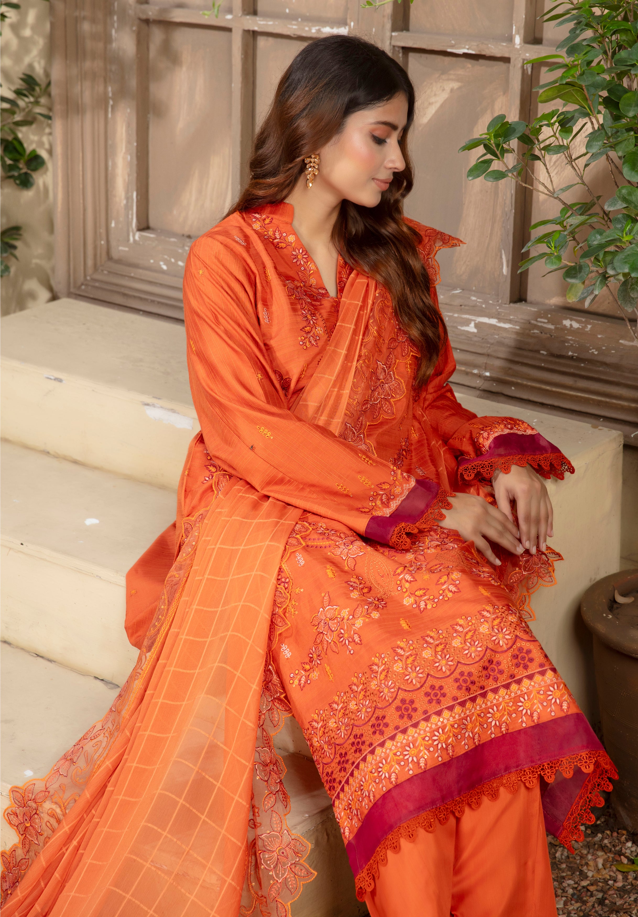 SASSI Viscose EMB Shirt & Dupatta Vol-2401
