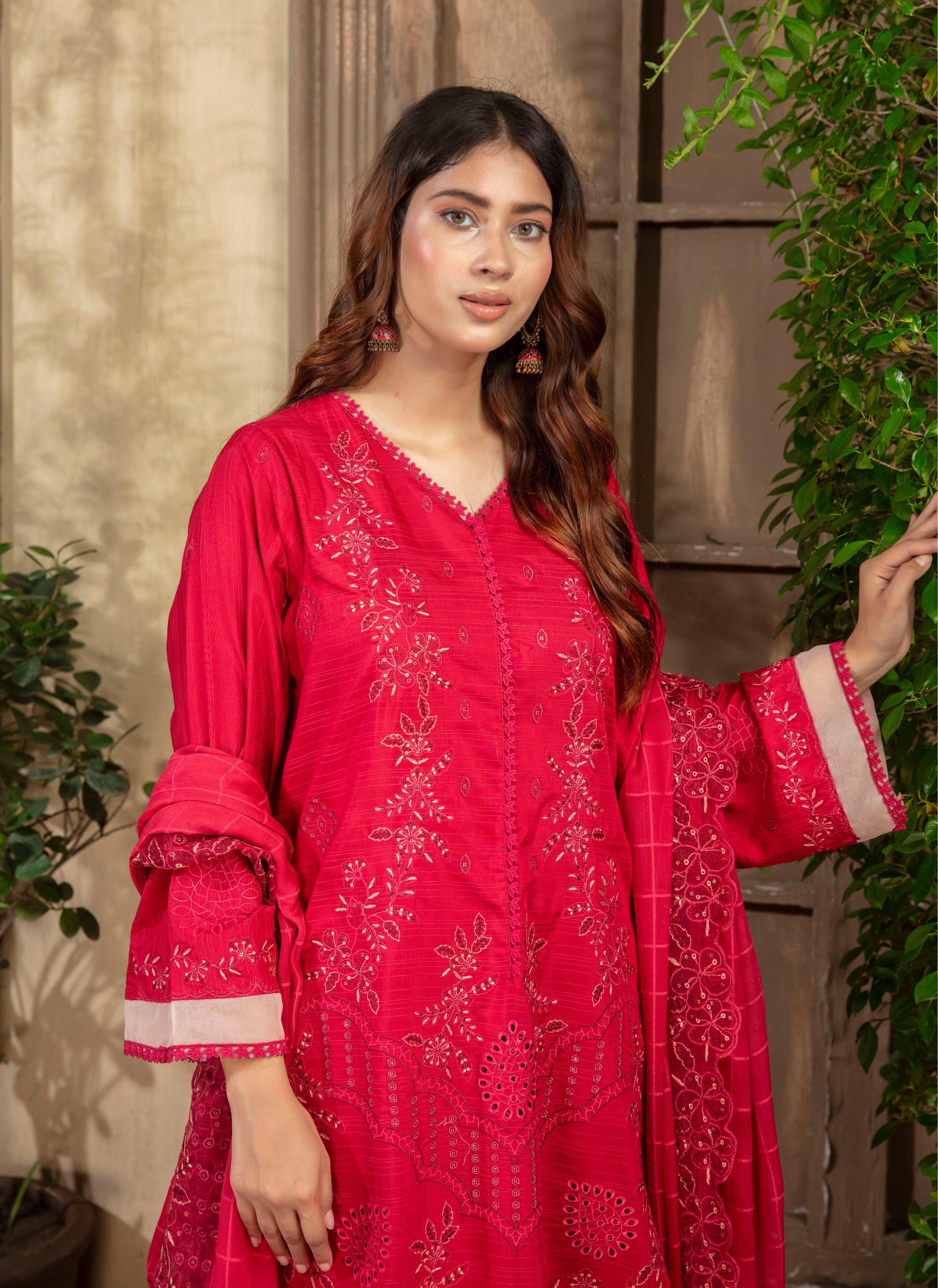 SASSI Viscose EMB Shirt & Dupatta Vol-2401