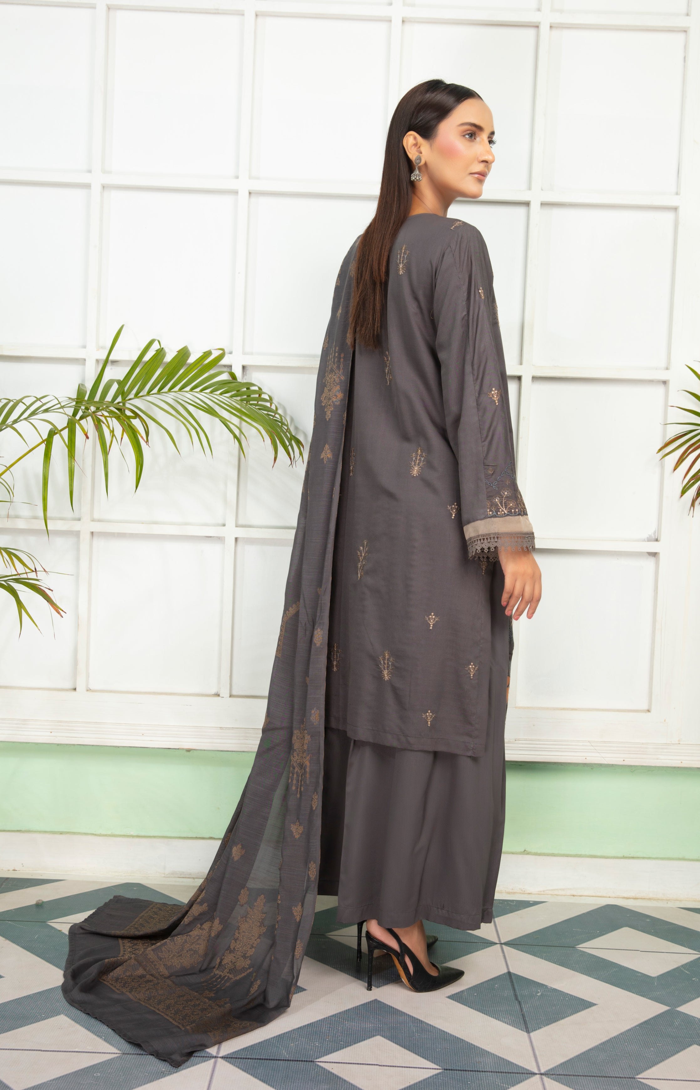 SASSI Viscose EMB Shirt & Dupatta Vol-2417
