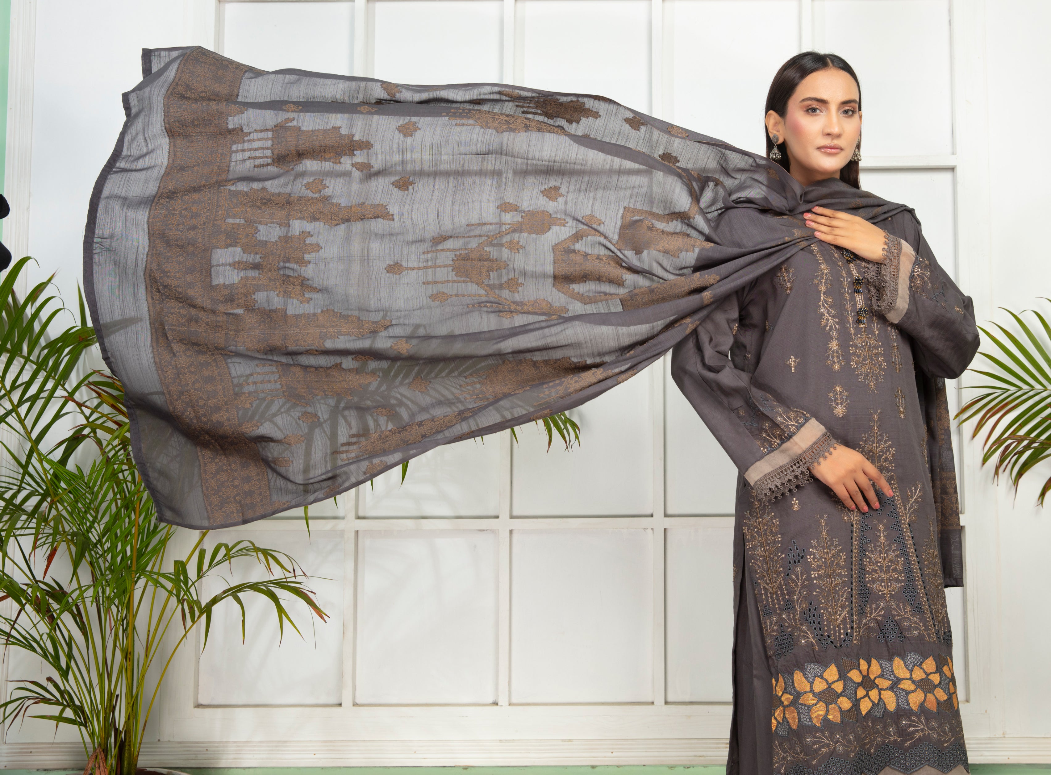 SASSI Viscose EMB Shirt & Dupatta Vol-2417