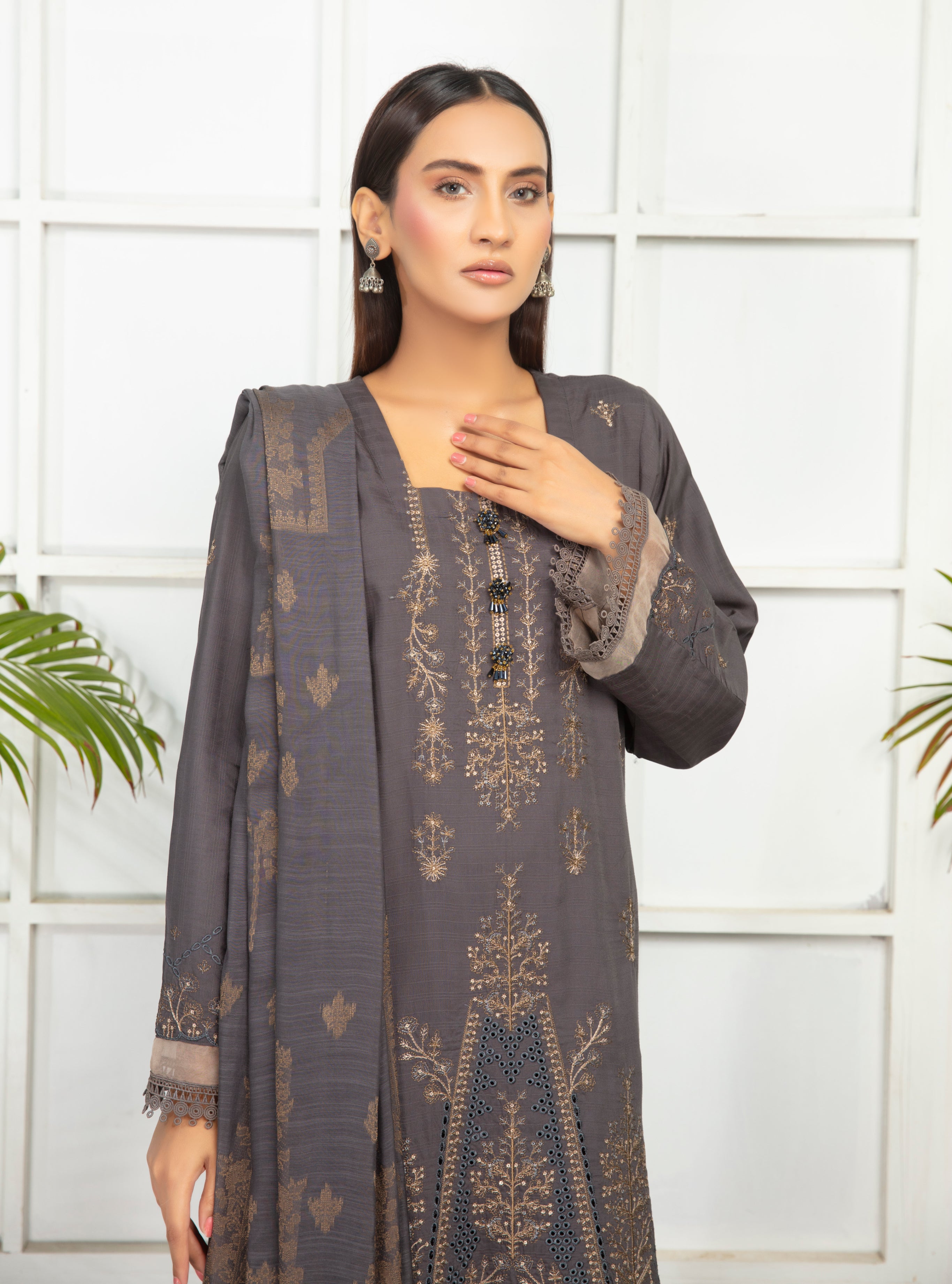 SASSI Viscose EMB Shirt & Dupatta Vol-2417
