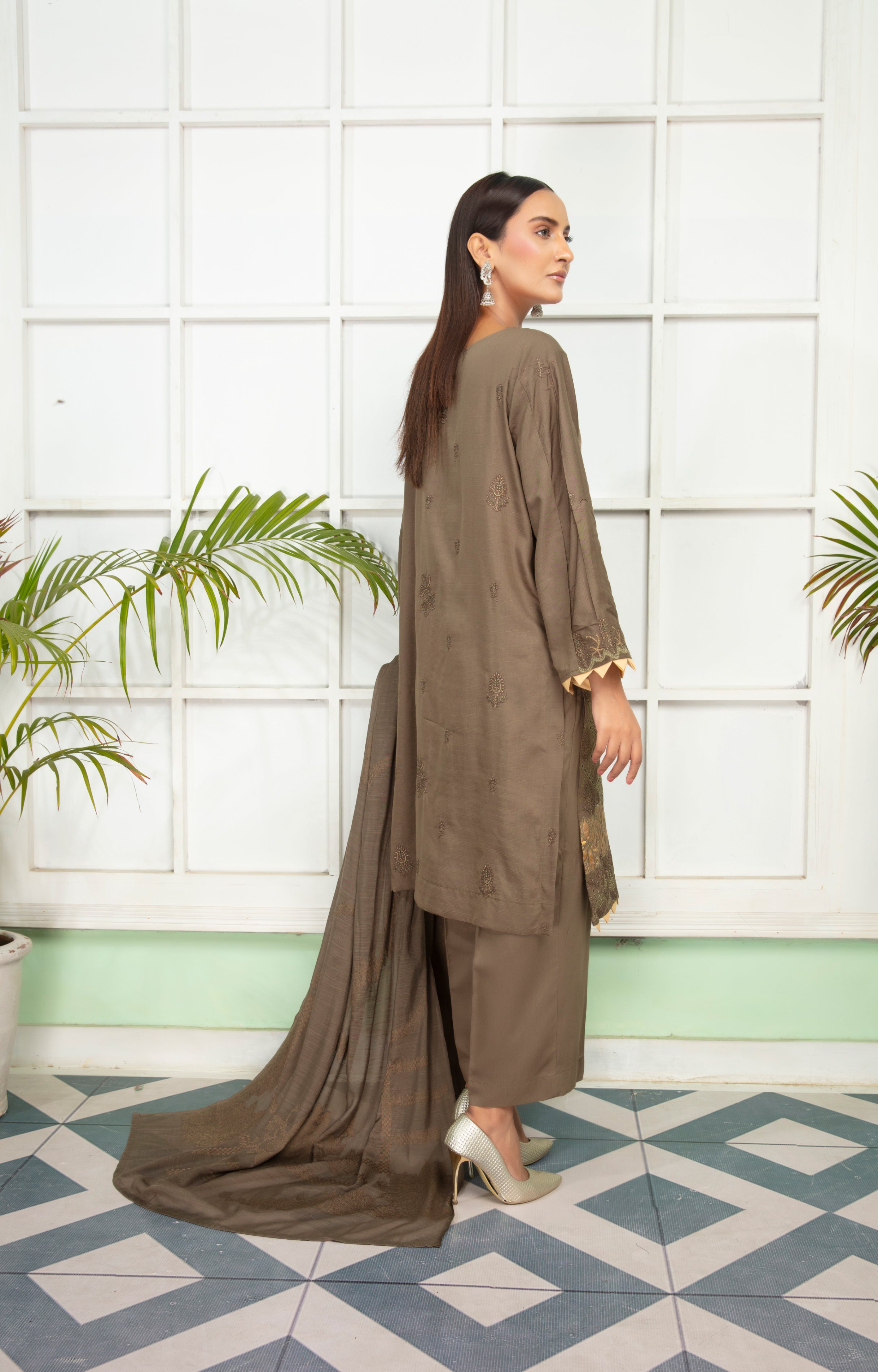 SASSI Viscose EMB Shirt & Dupatta Vol-2417