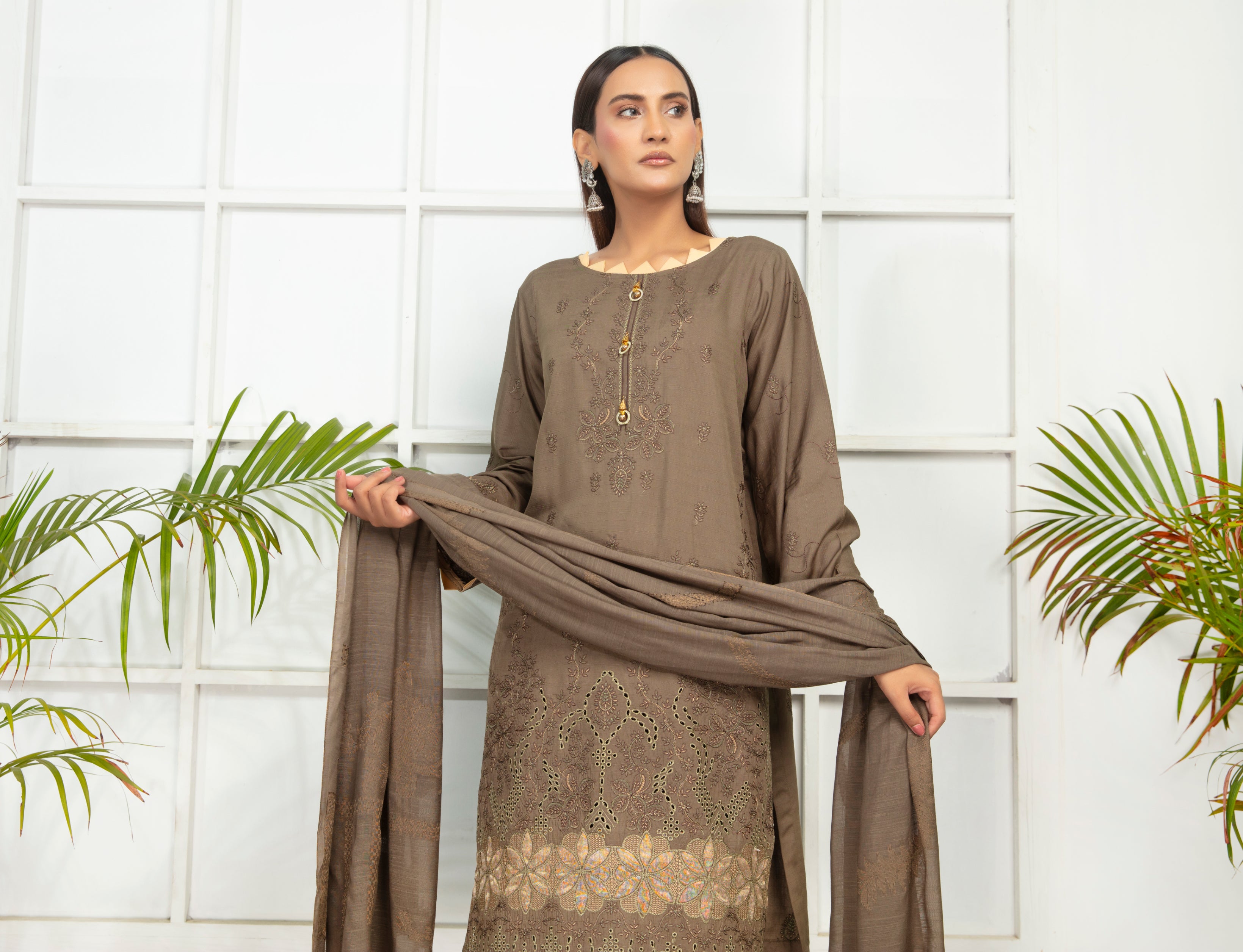 SASSI Viscose EMB Shirt & Dupatta Vol-2417